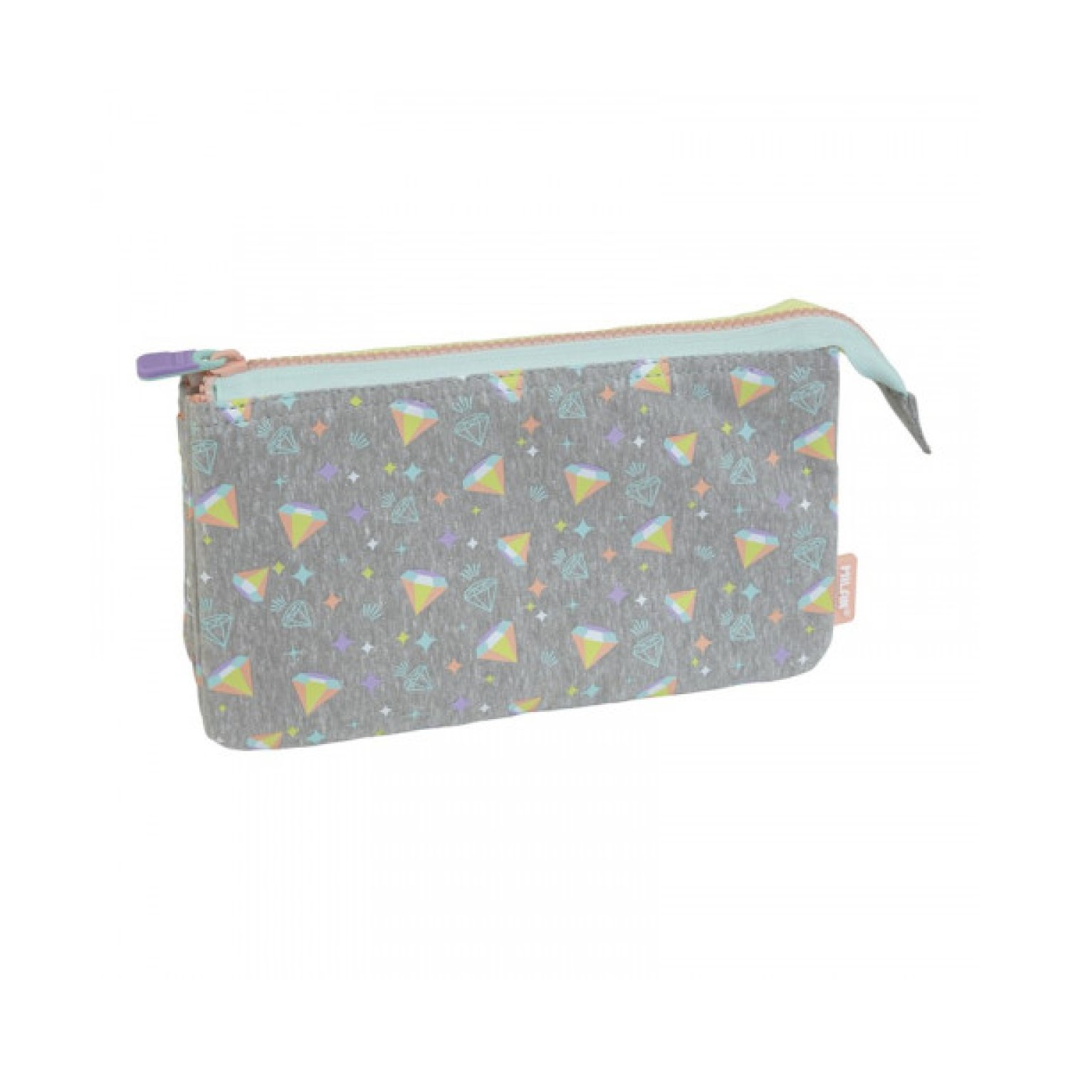 Milan Portatodo Sugar Diamond · 5 Compartimentos · Organizador Escolar