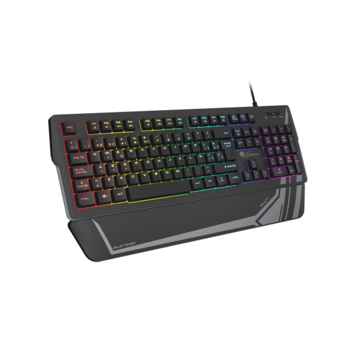 Genesis Rhod 350 RGB · Teclado Gaming · USB · QWERTY Español · Negro