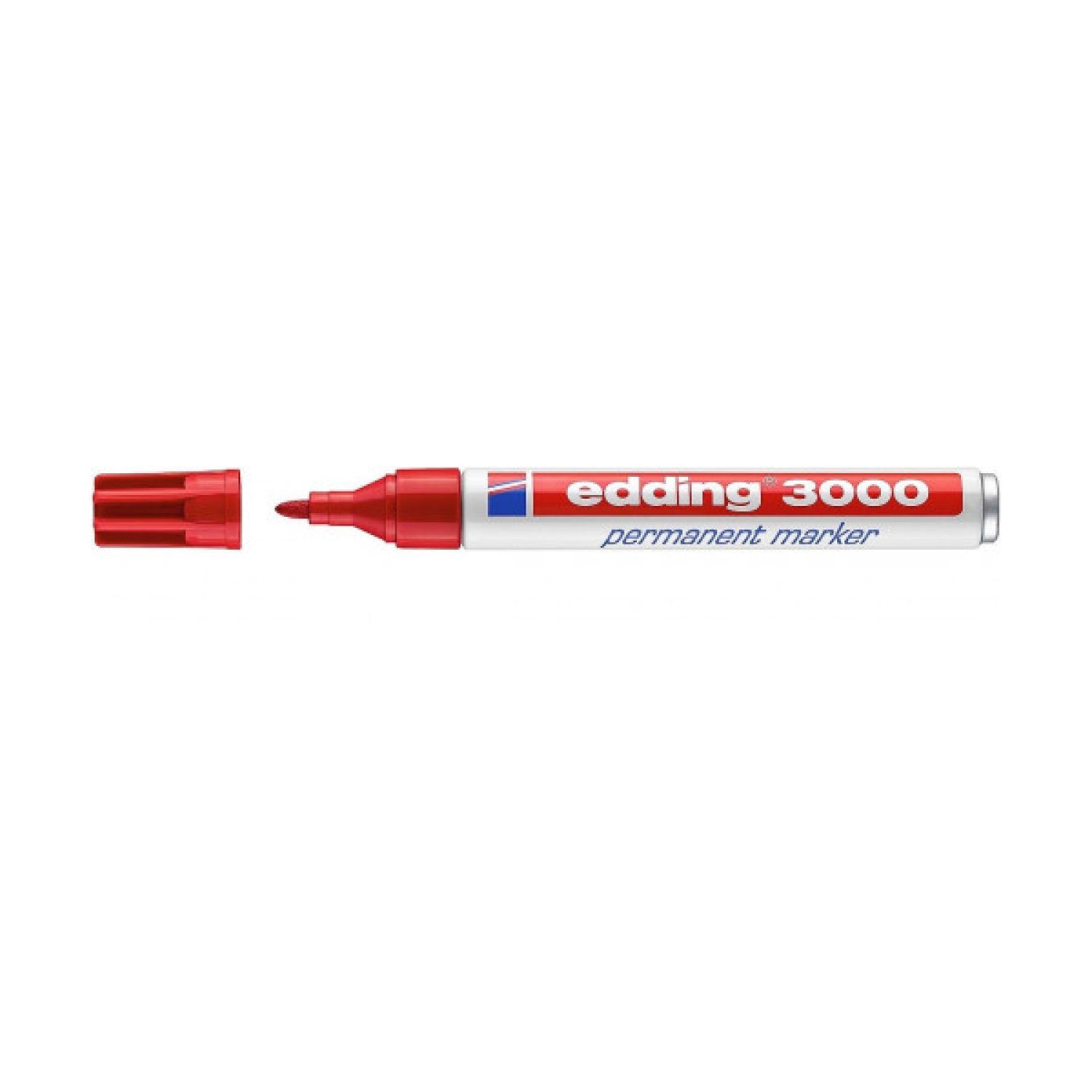 Edding 3000 · Marcador Permanente · Punta Redonda 1,5-3mm · Rojo