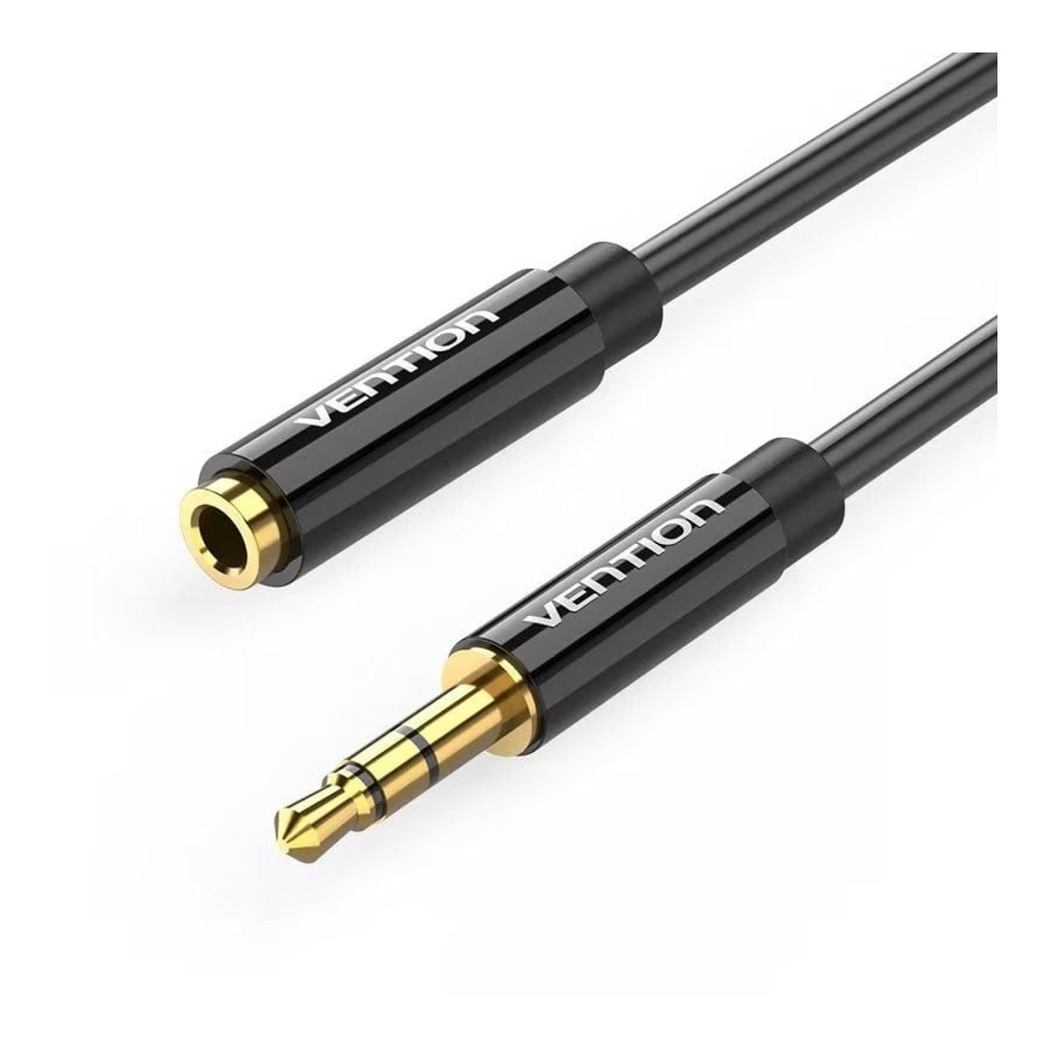 Vention · Cable Estéreo Jack 3.5 · 1m · Negro