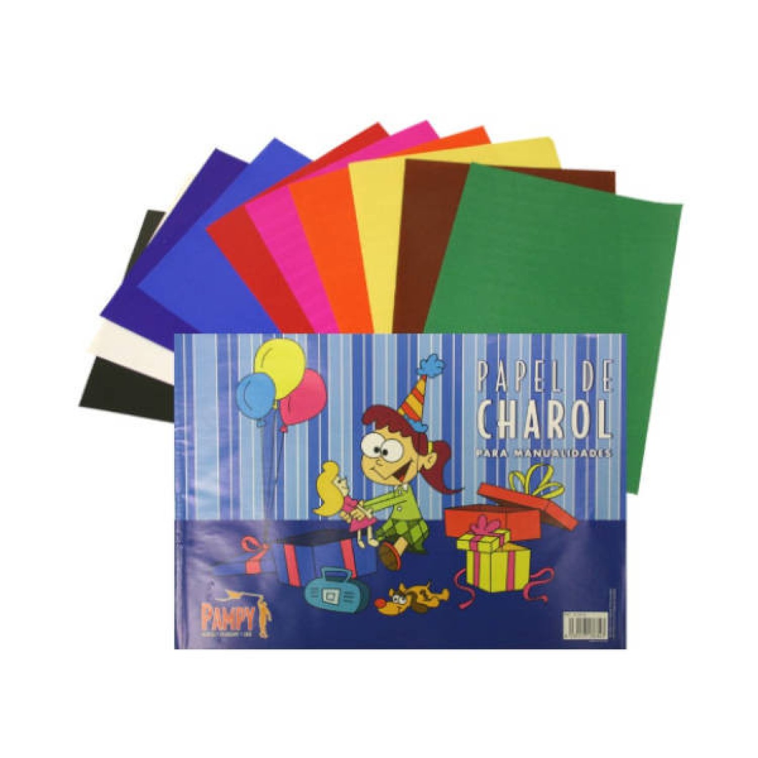 Bismark · Cuaderno Papel Charol · 10 Hojas · 33x23 cm · Colores Surtidos