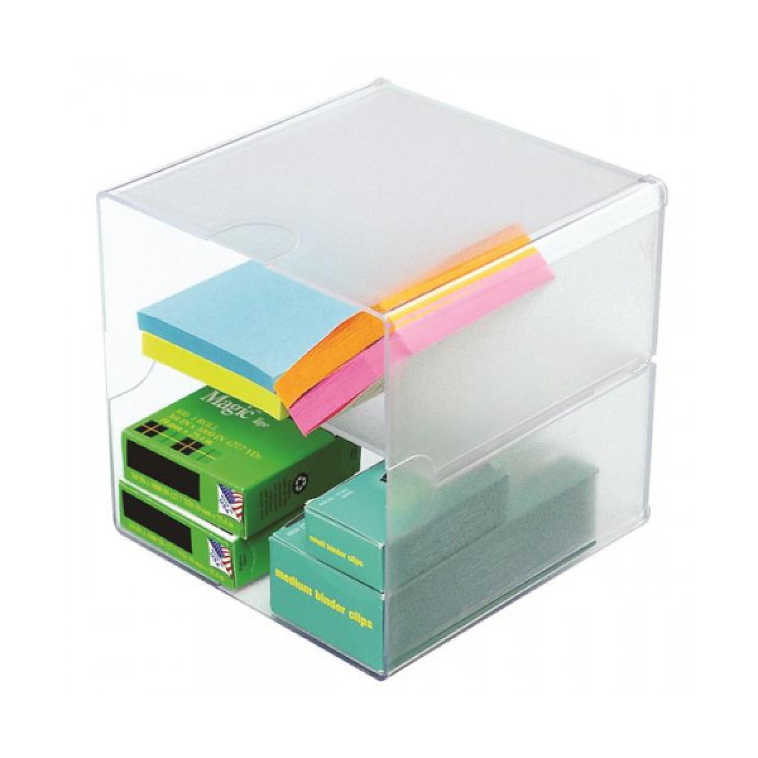 Deflecto · Organizador Modular · Divisor Transparente · Almacenamiento Oficina