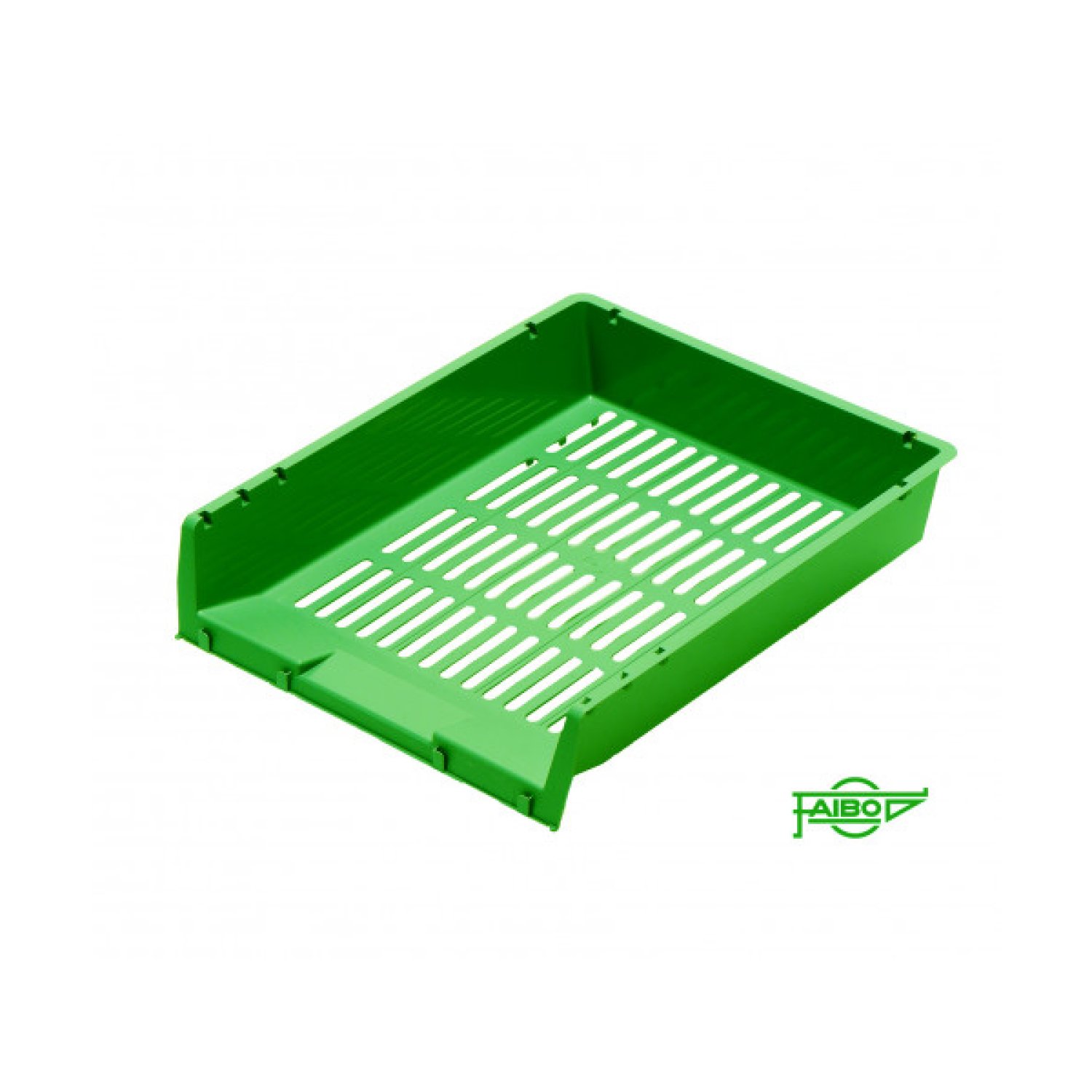 Faibo · Bandeja Apilable Plástico · 340x275x65mm · Verde