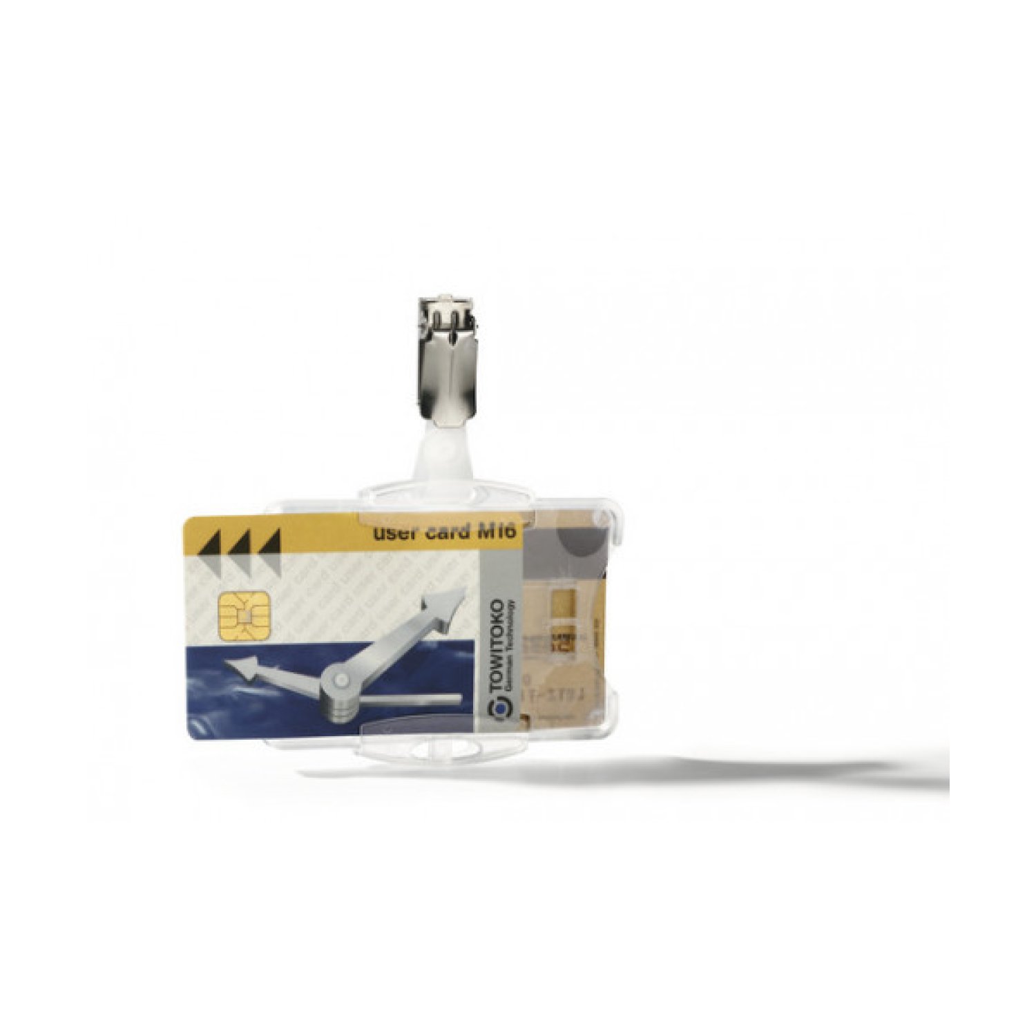 Durable · Identificadores para Tarjetas · Caja 25 unidades · 54x85mm · Pinza Doble
