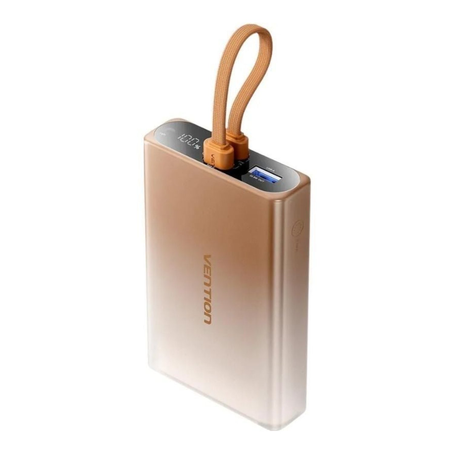 Vention Powerbank · 10000mAh · 22,5W · Oro · USB Tipo-C y Lightning