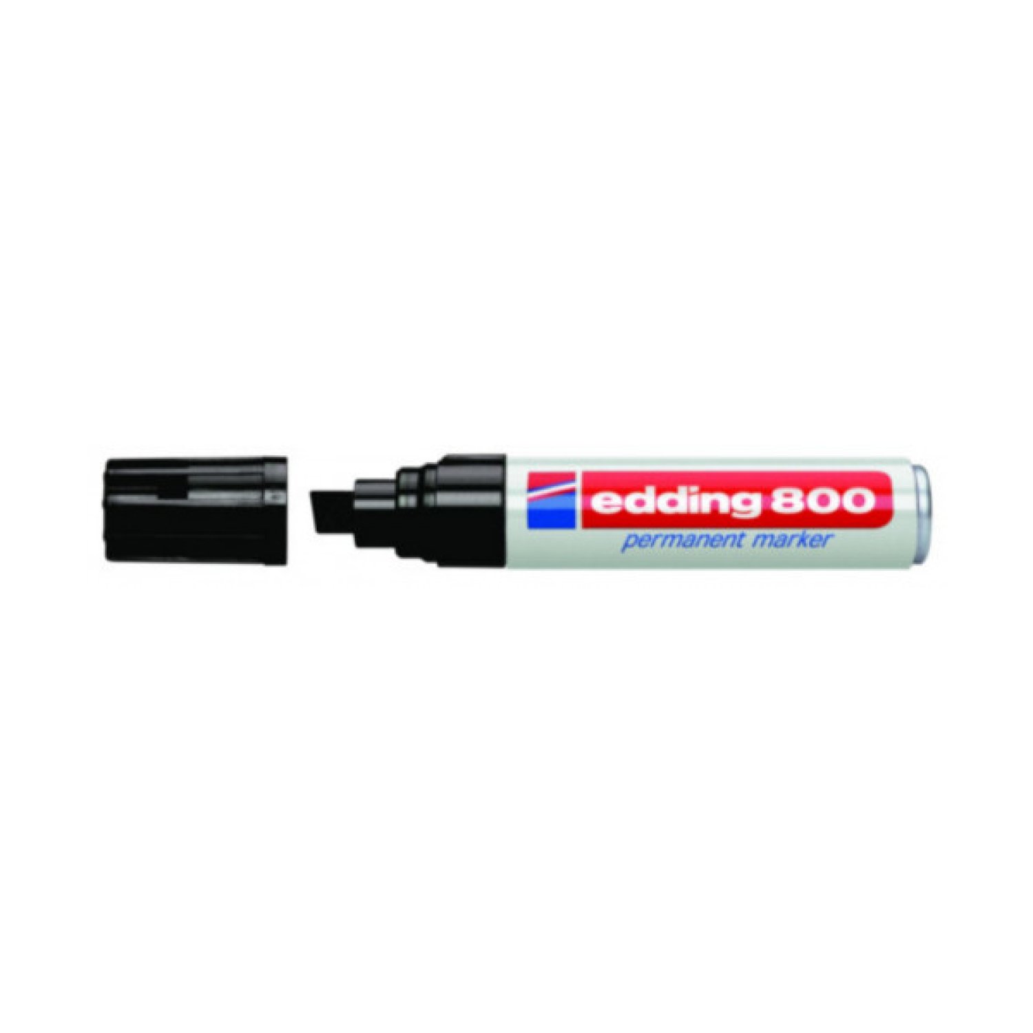 Edding 800 · Marcador Permanente · Punta Biselada 4-12mm · Negro