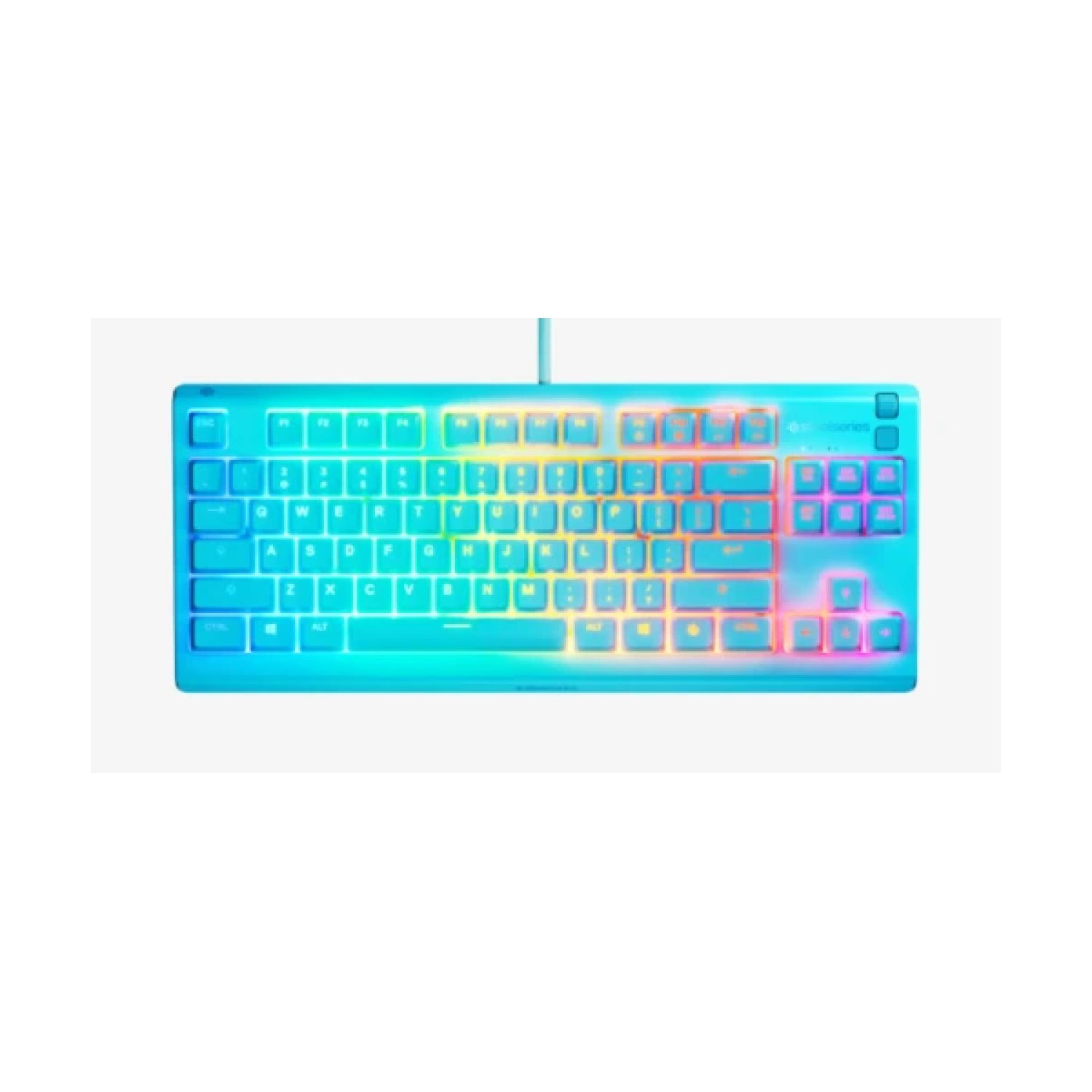 SteelSeries Apex 3 TKL · Teclado Gaming · USB · QWERTY US · Aguamarina