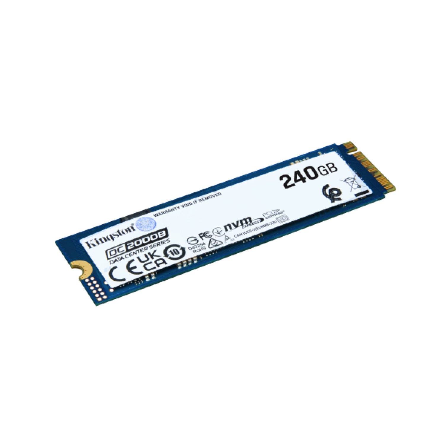 Kingston DC2000B · SSD PCIe 4.0 M.2 2280 · 240GB · Enterprise · Sin disipador