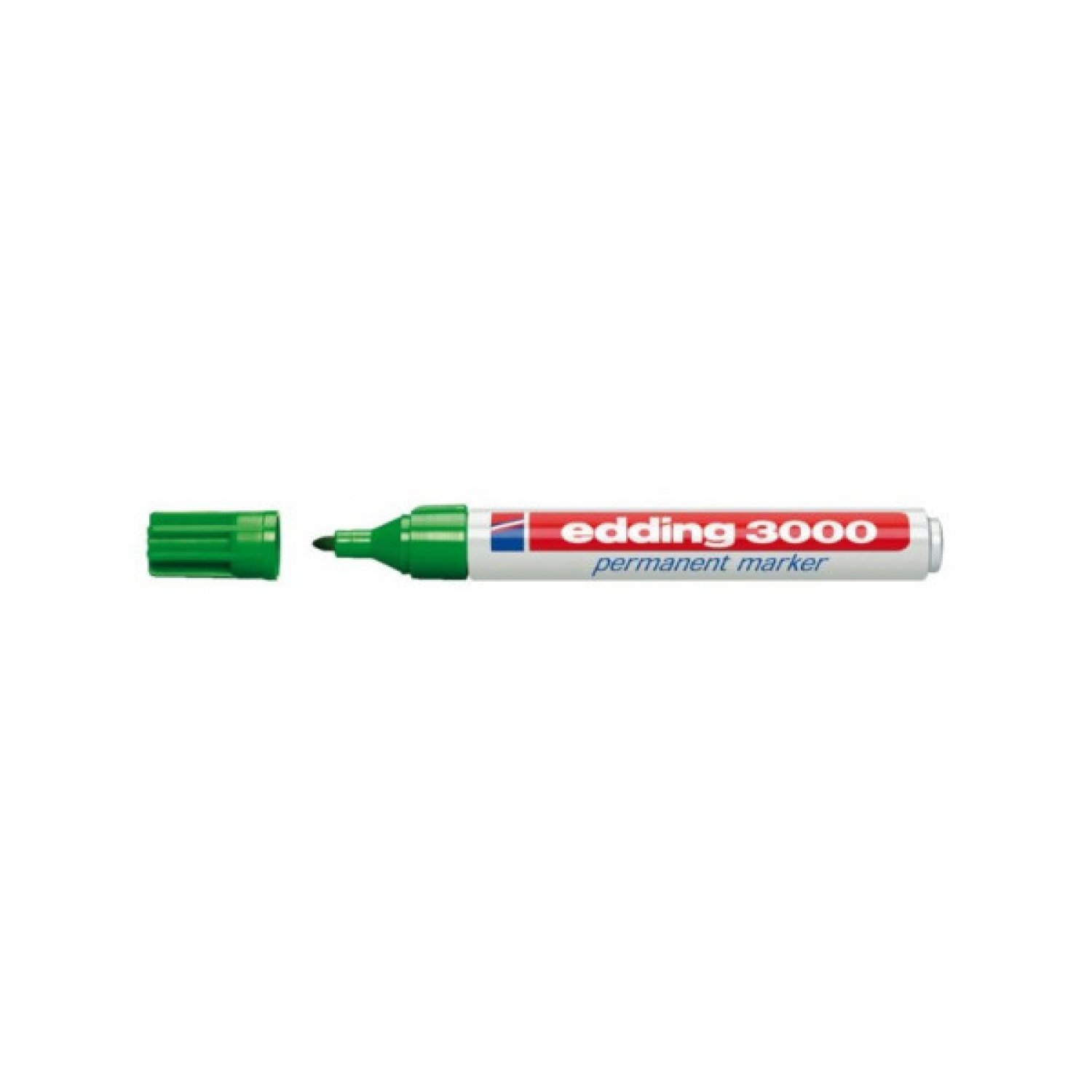 Edding 3000 · Marcador Permanente · Punta Redonda 1,5-3mm · Verde