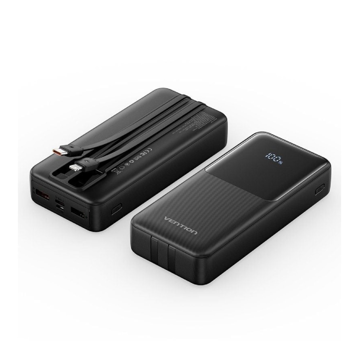 Vention Powerbank 20000mAh · 22,5W · Negro · USB-C y Lightning