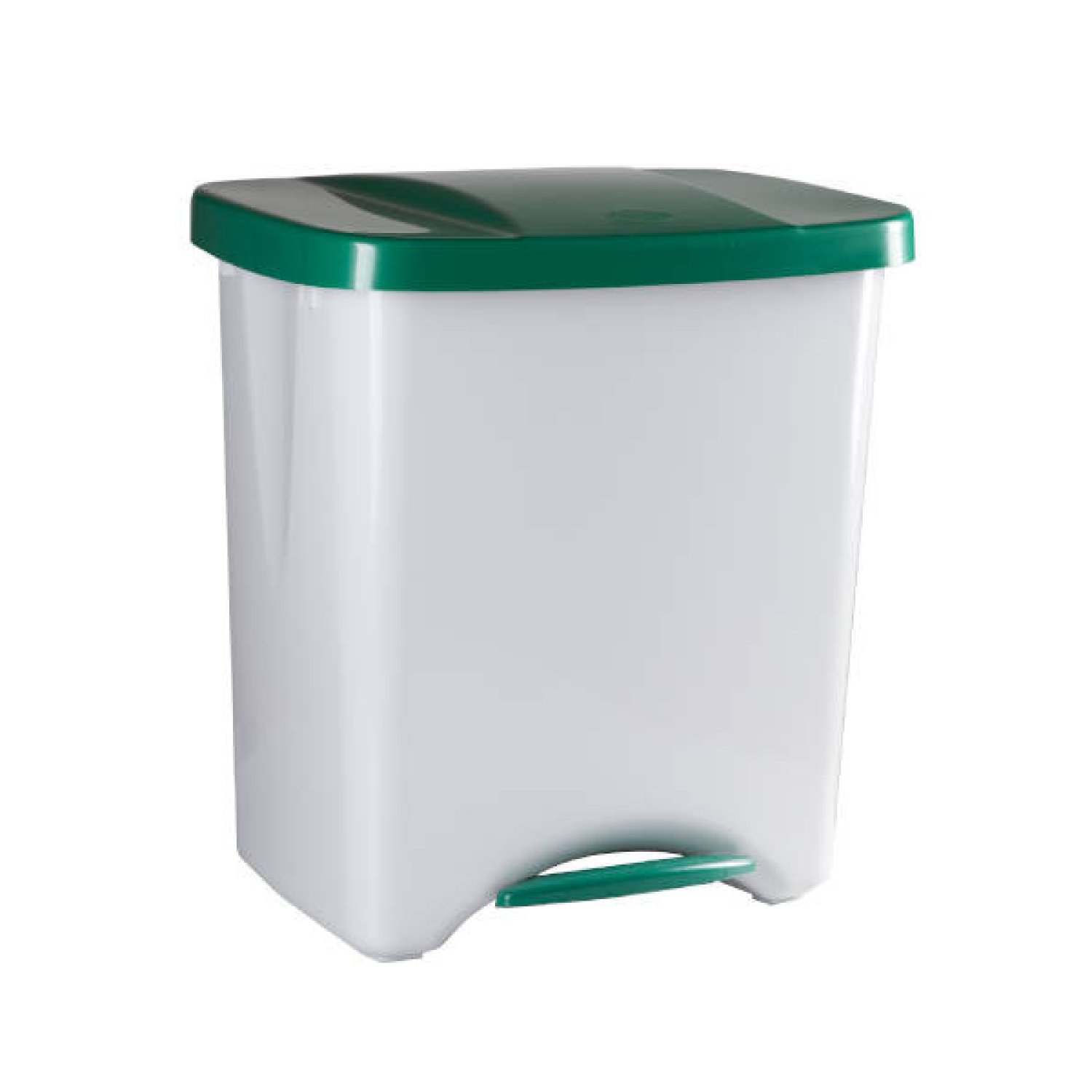 Denox Papelera Pedalbin Ecologic · 40L · Tapa Verde