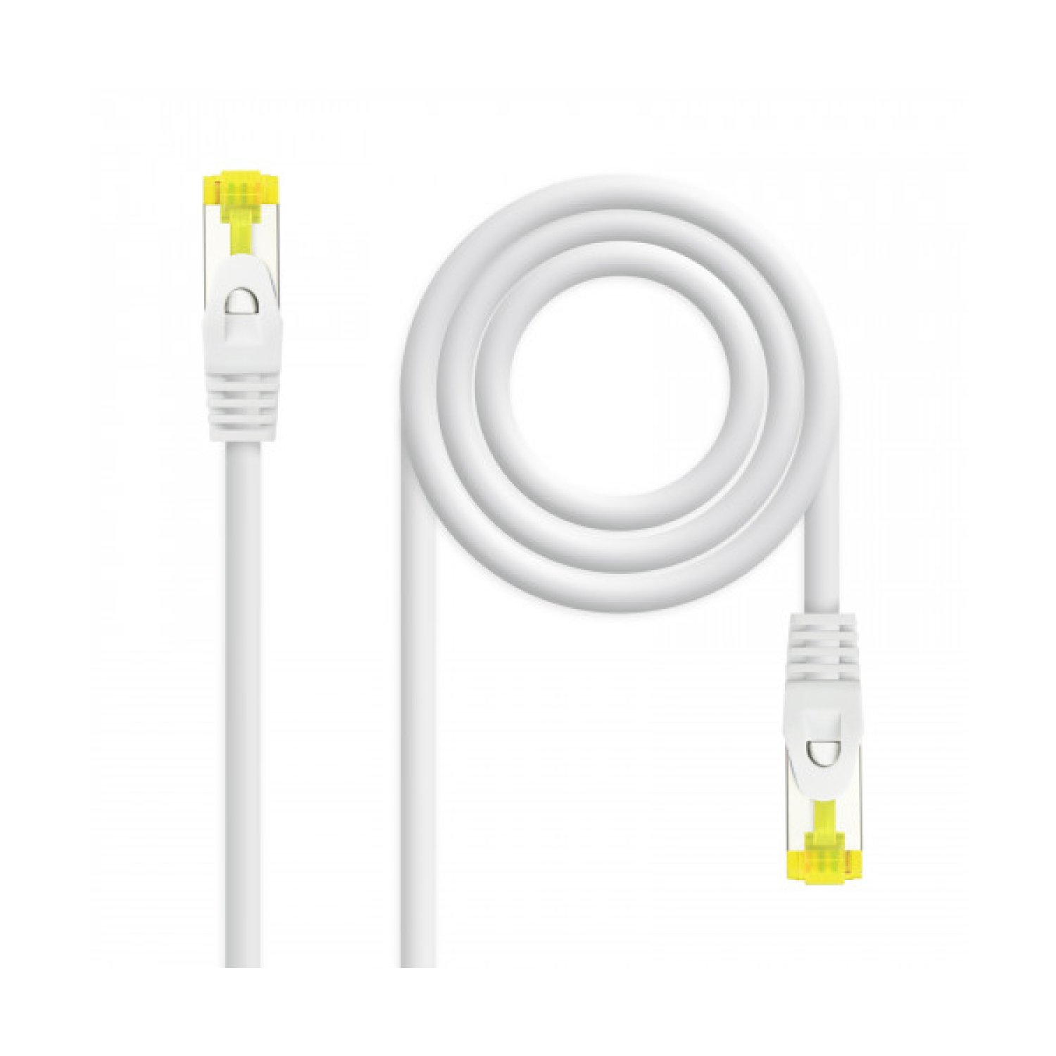 Nanocable Cable de Red RJ45 Cat.6A SFTP · 2m · LSZH · Blanco · AWG26