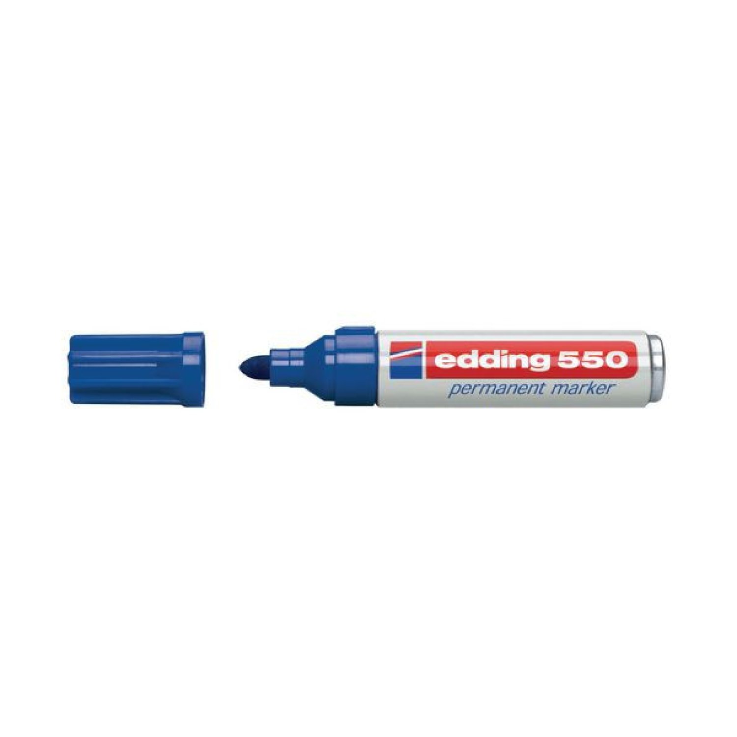 Edding 550 · Marcador Permanente · Punta Redonda 3-4mm · Azul