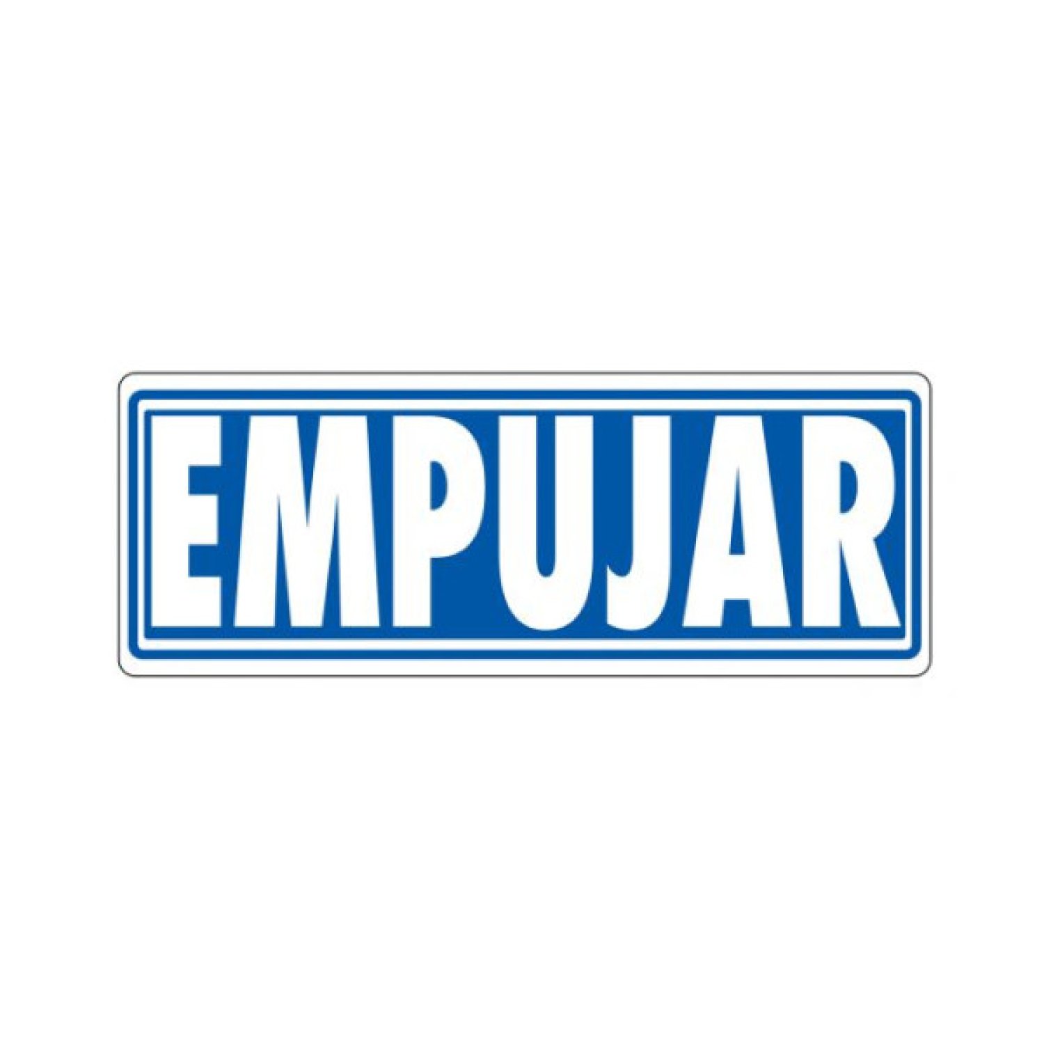 Archivo 2000 · Señal "Empujar" · 175x65mm · PVC Gris