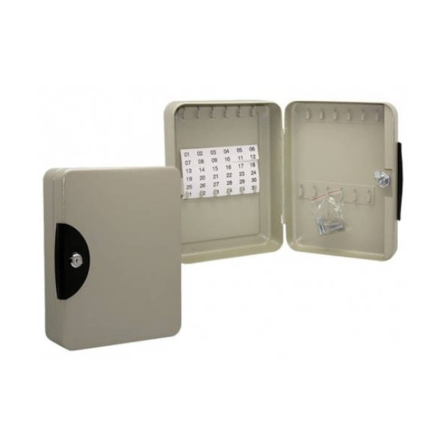 Bismark · Caja Guardallaves Metálica · 24 Llaves · Gris