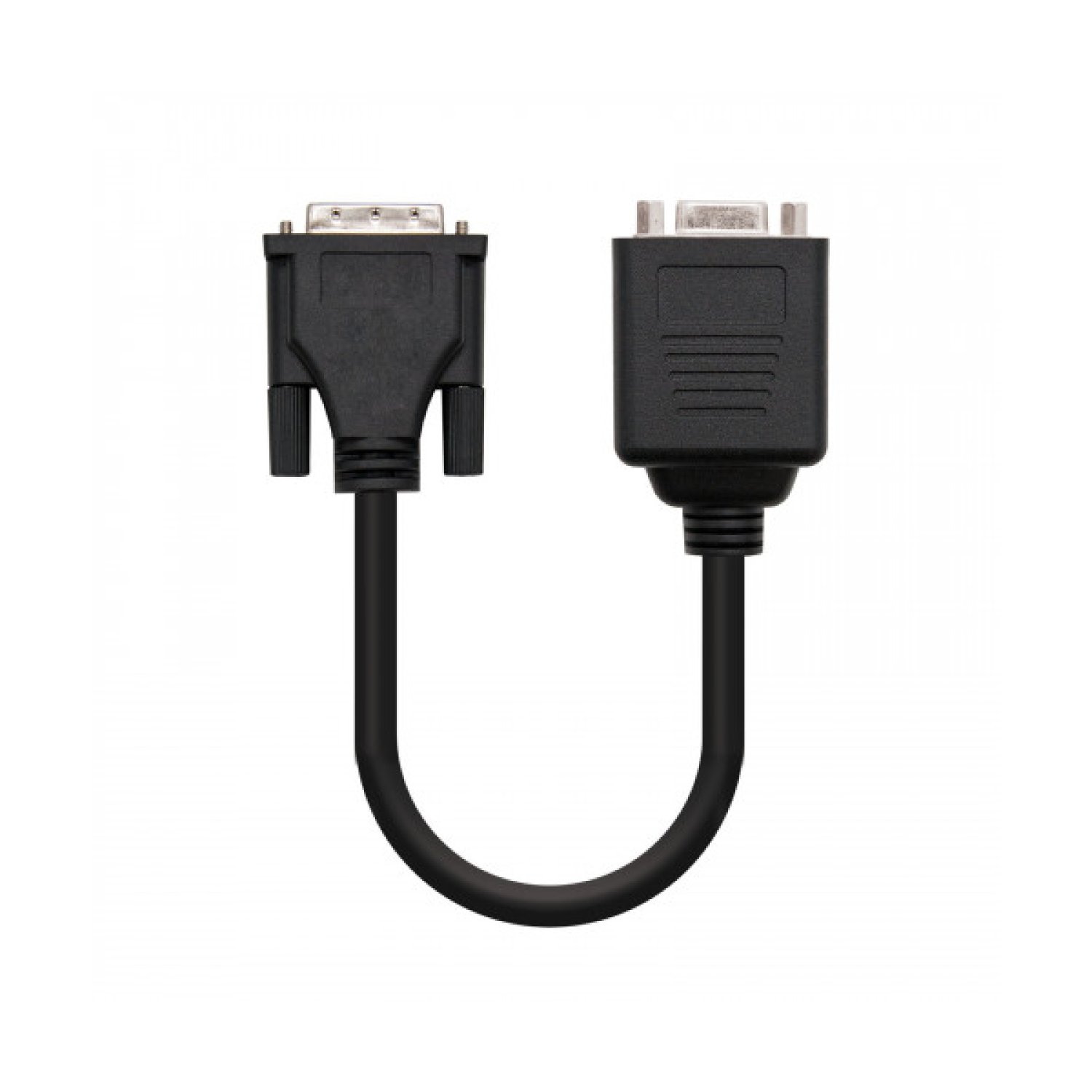 Nanocable · Adaptador DVI a 2x VGA · Cable de vídeo · Negro