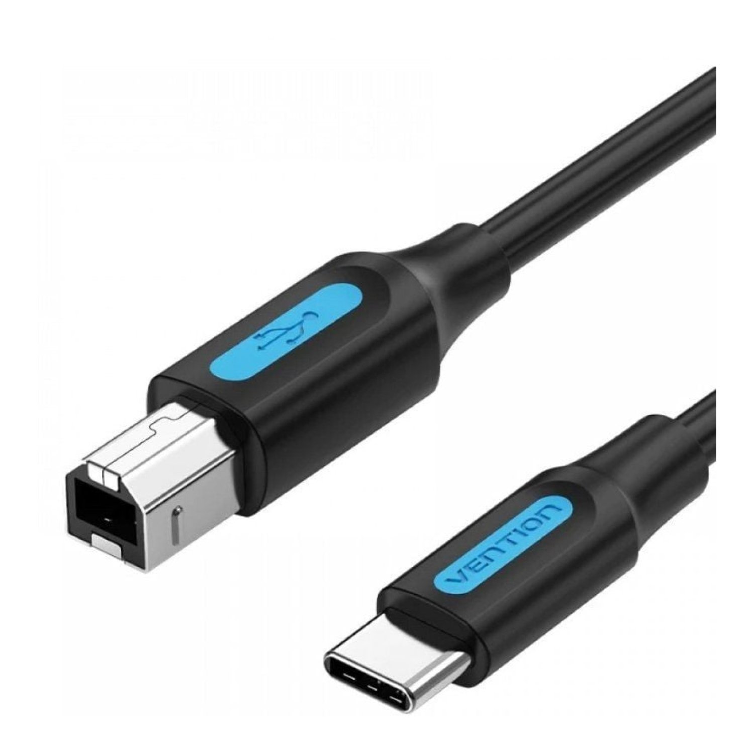 Vention Cable USB 2.0 · USB Tipo-B a USB Tipo-C · 480Mbps · 1,5m · Negro