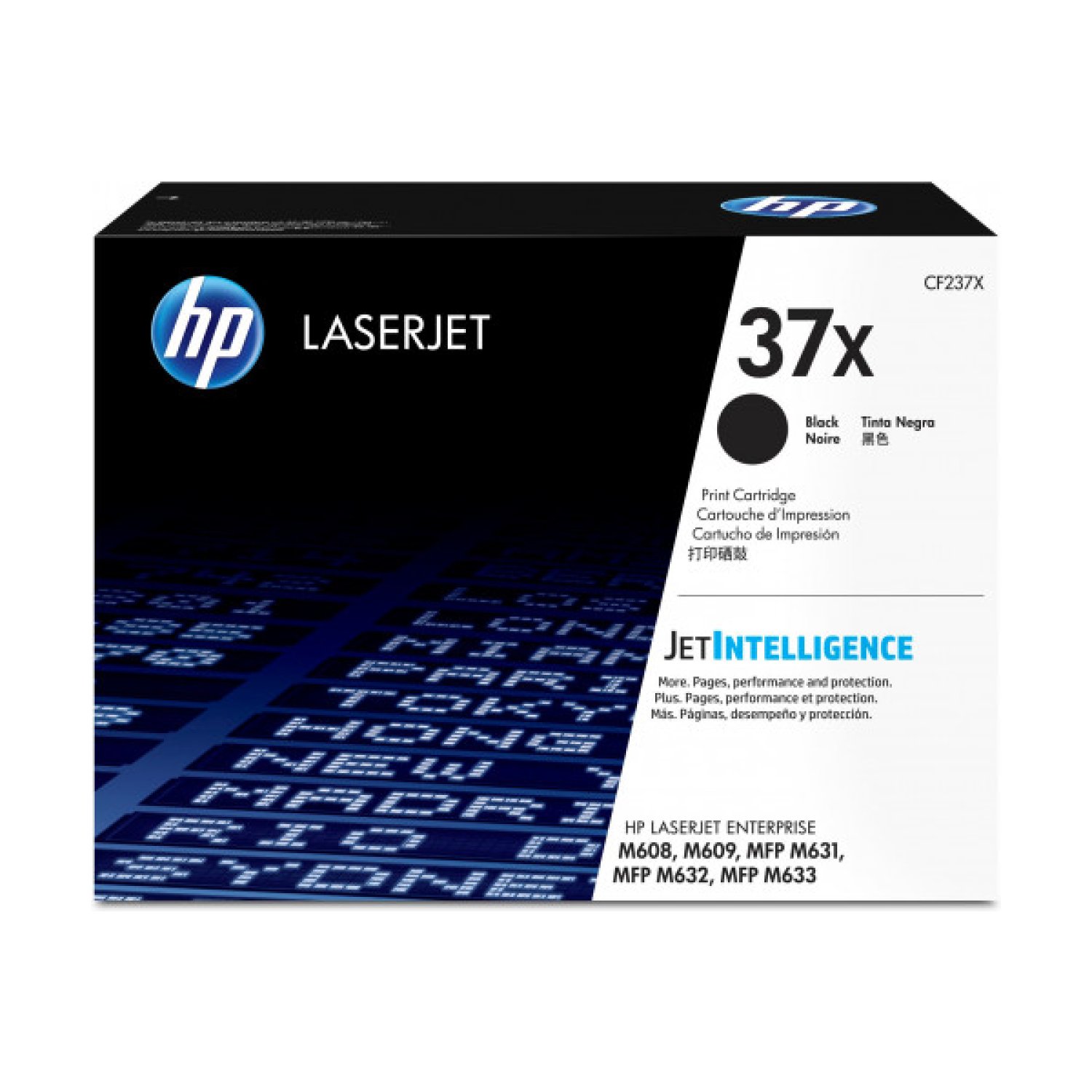 HP 37X · Tóner Negro · Alto Rendimiento · Compatible LaserJet