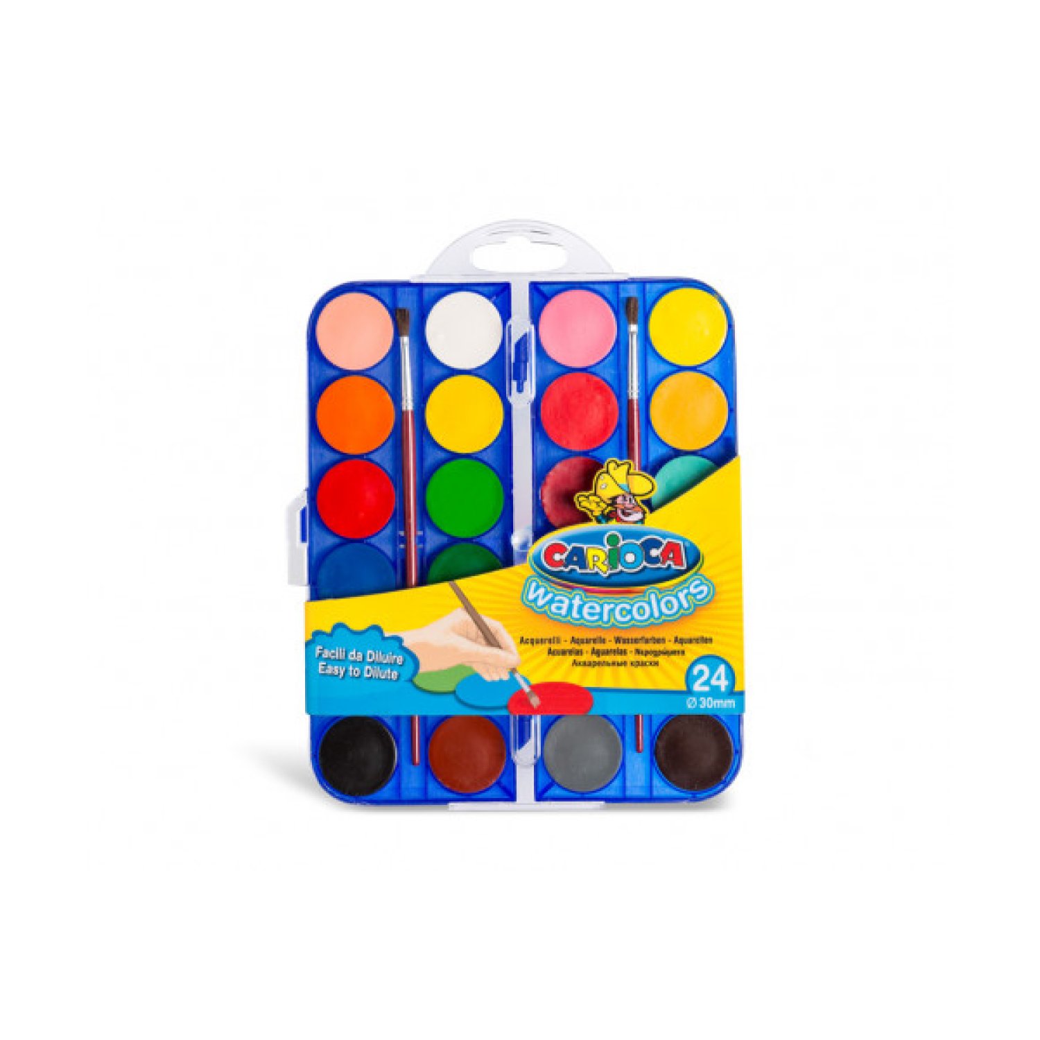 Carioca · Acuarelas de Agua · Multi Paleta · 24 Colores