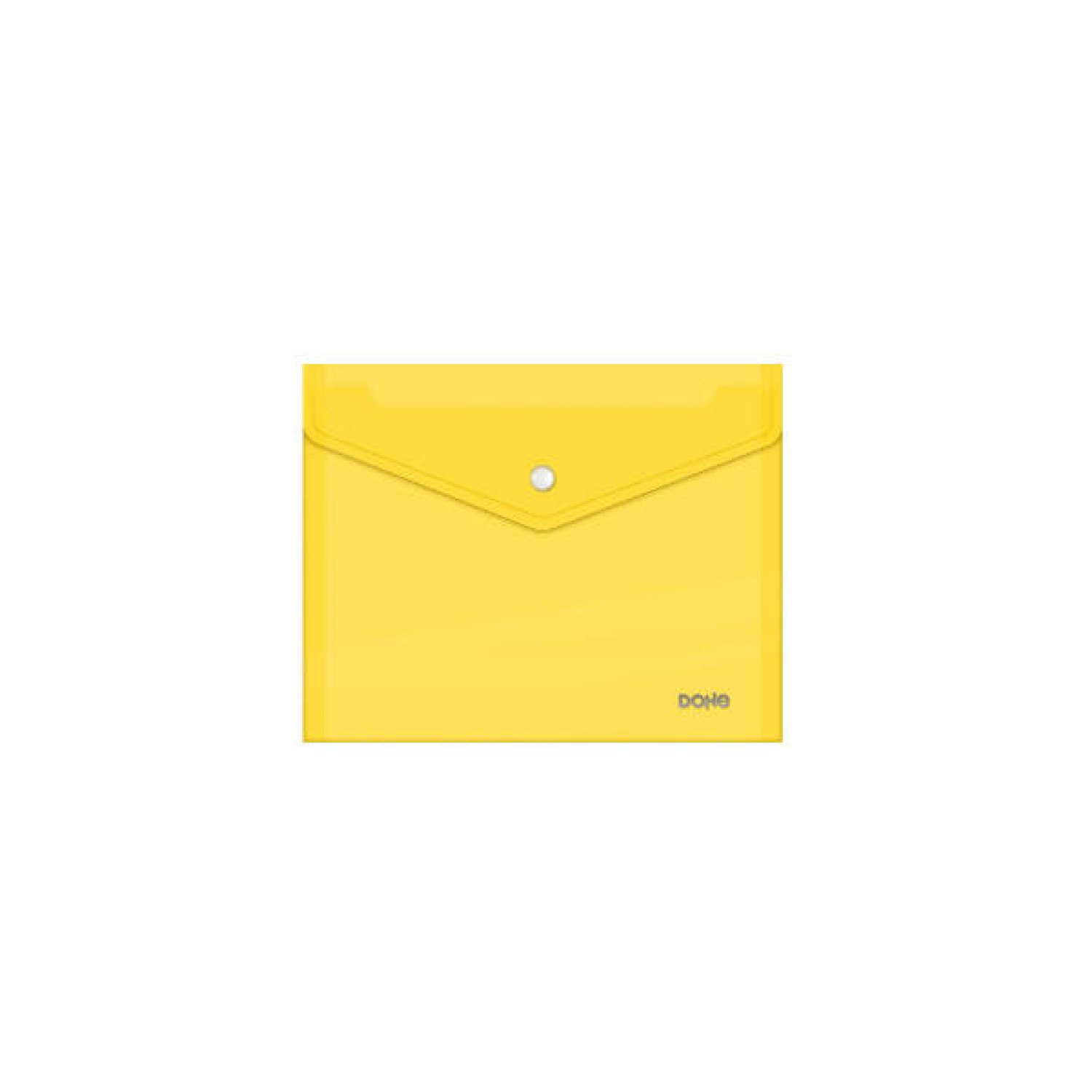 Dohe · Sobres Polipropileno A5 Apaisado · Broche Amarillo · 225x170mm · Pack 10