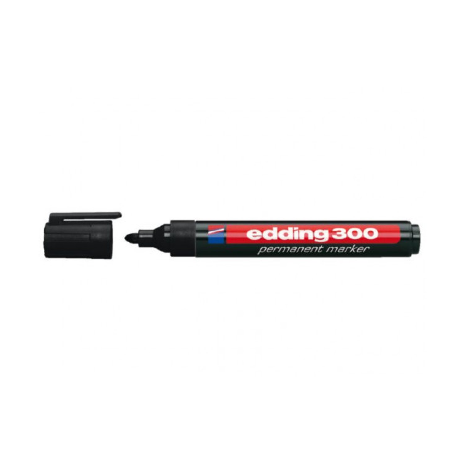 Edding 300 · Marcador Permanente · Punta Redonda 1,5-3mm · Negro