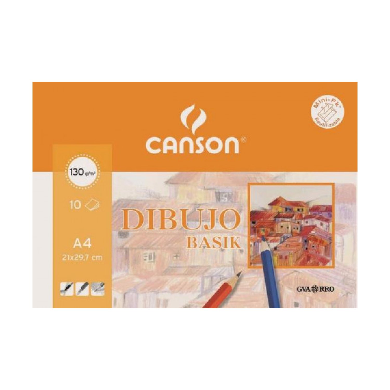 Canson Basik · Pack 10 Hojas A4 · 130g · Papel Blanco