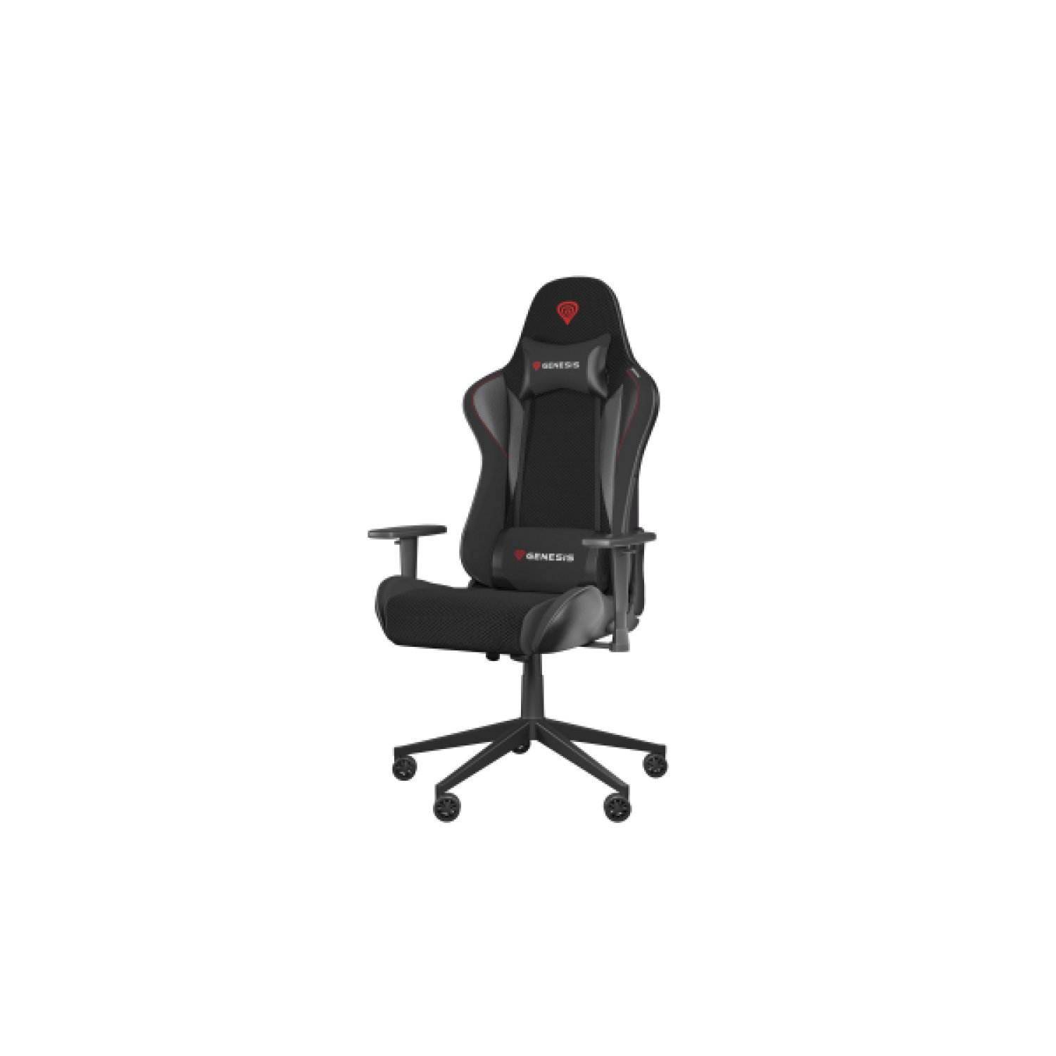 Genesis Nitro 440 G2 · Silla Gaming · Asiento Acolchado · Negro y Gris