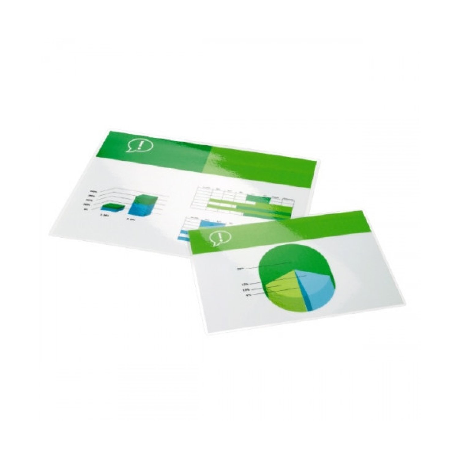 GBC · Bolsas Plastificación A4 · 216x303mm · 125 Micras · Brillo · Caja 100 Unidades