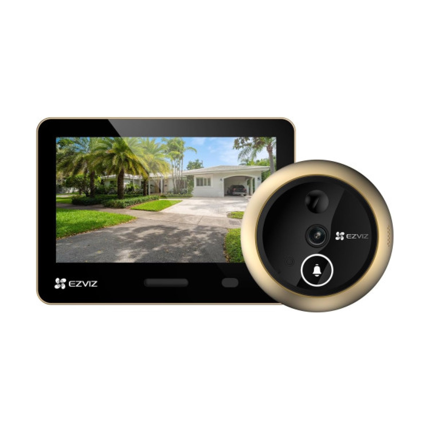 EZVIZ EP4 · Cámara Videovigilancia · Dorada