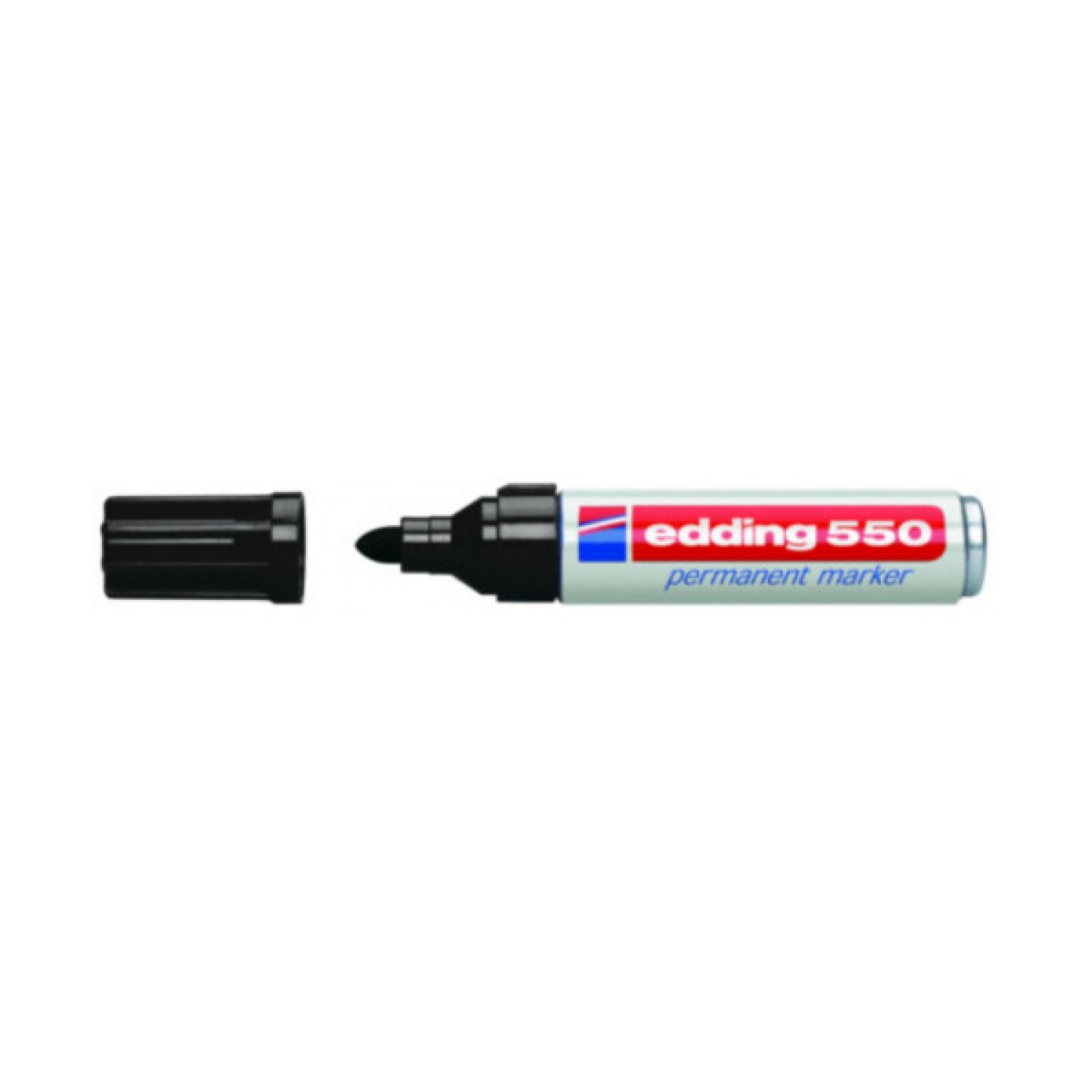 Edding 550 · Marcador Permanente · Punta Redonda 3-4mm · Negro