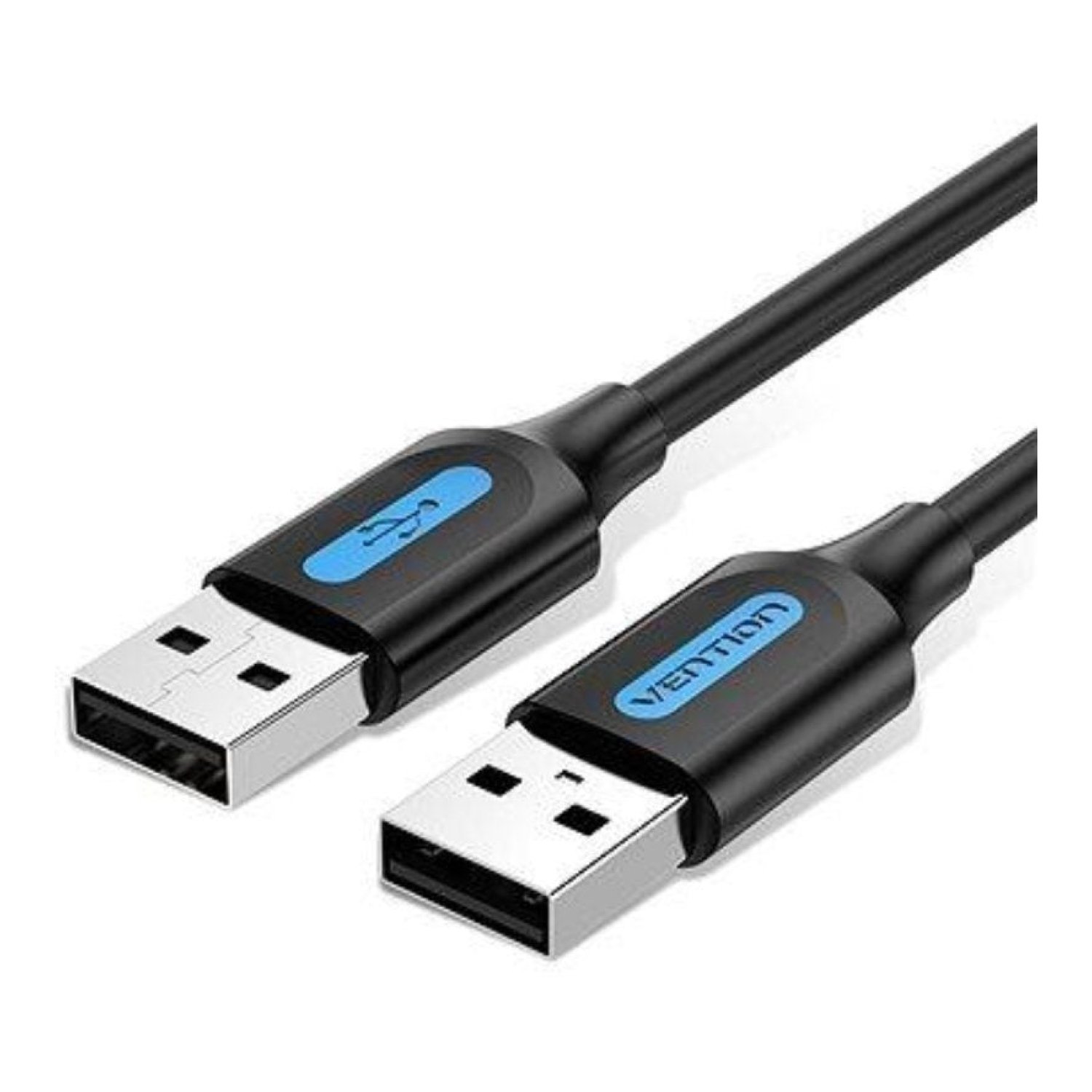 Vention · Cable USB 2.0 · USB Macho a Macho · 1,5m · 480Mbps · Negro