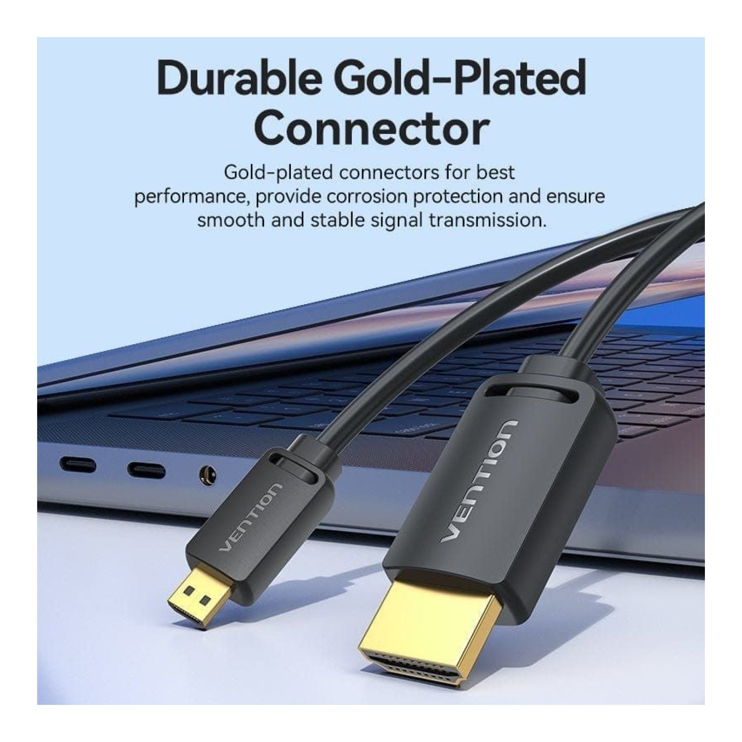 Vention · Cable HDMI 4K · Mini HDMI Macho · 1m · Negro
