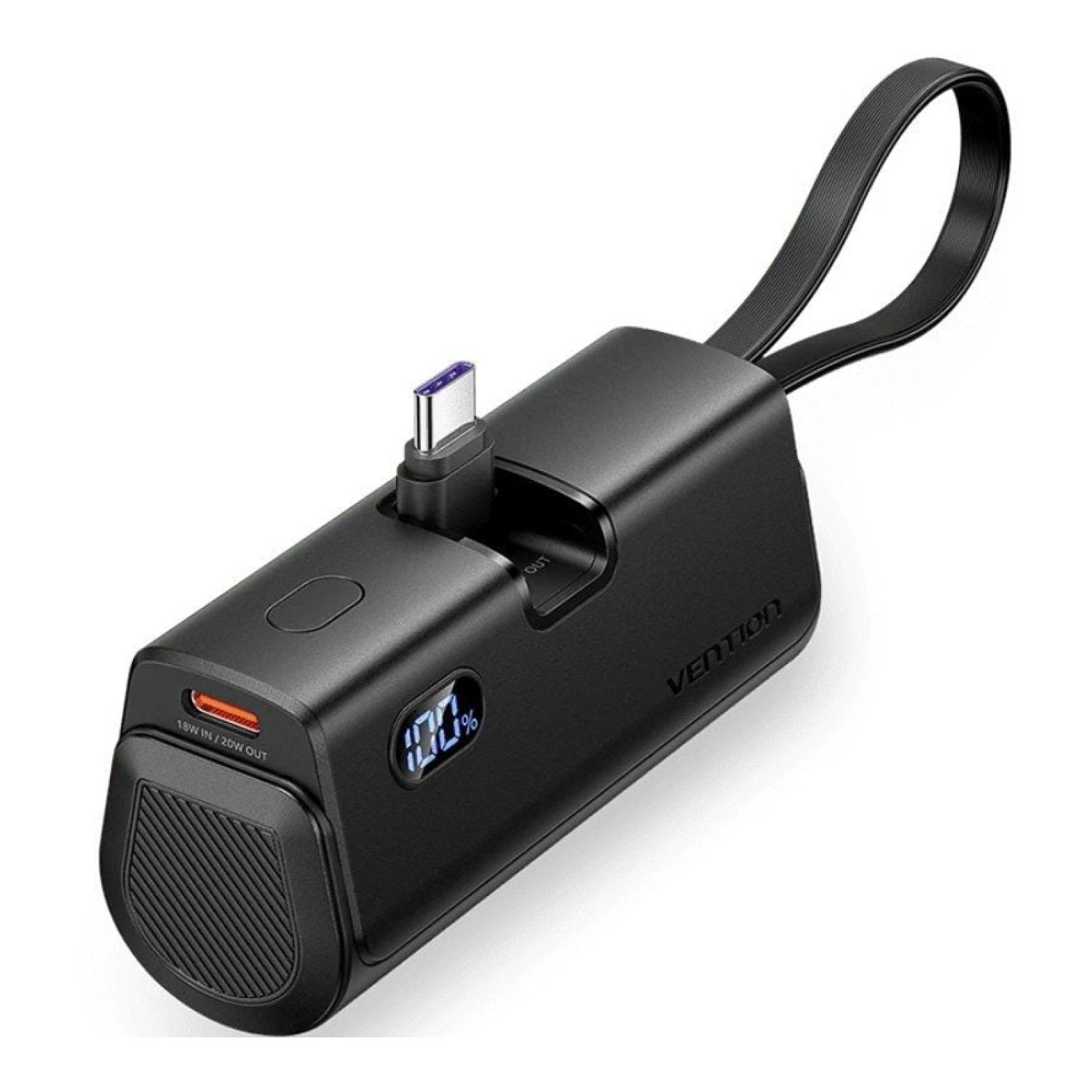 Vention Powerbank 4800mAh · 22,5W · Negra · USB-C + Lightning