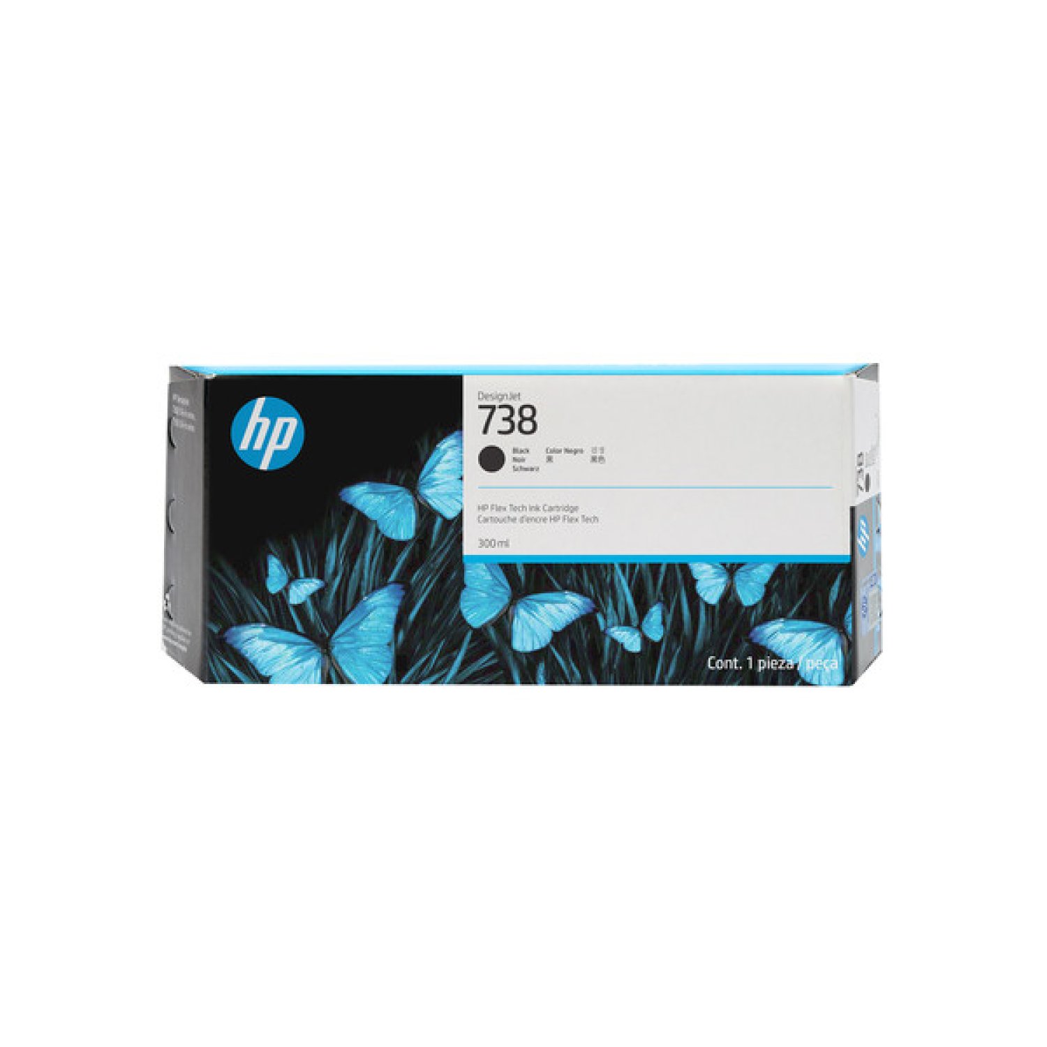 HP Cartucho de Tinta Negra DesignJet 738 · 300 ml
