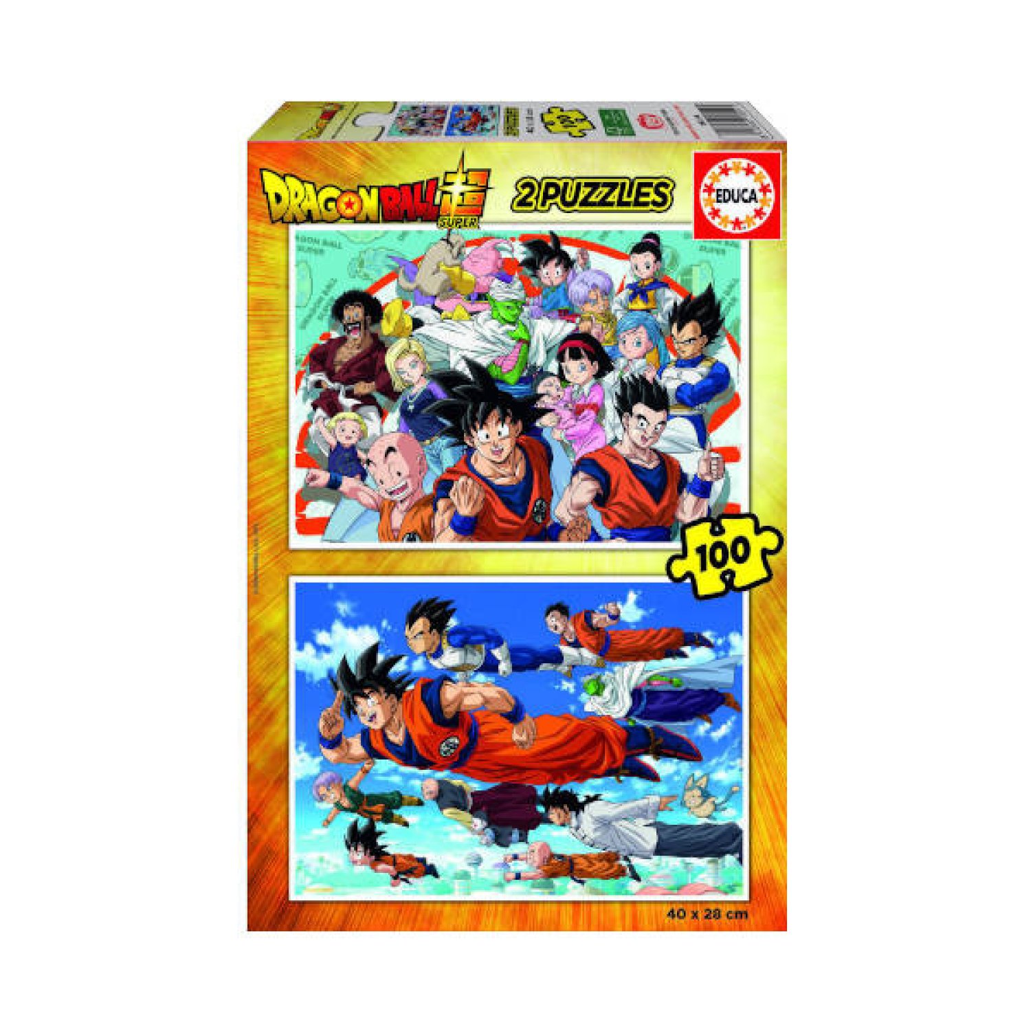 Educa Borrás · Puzzle Dragon Ball · 2x100 Piezas · 6-8 Años