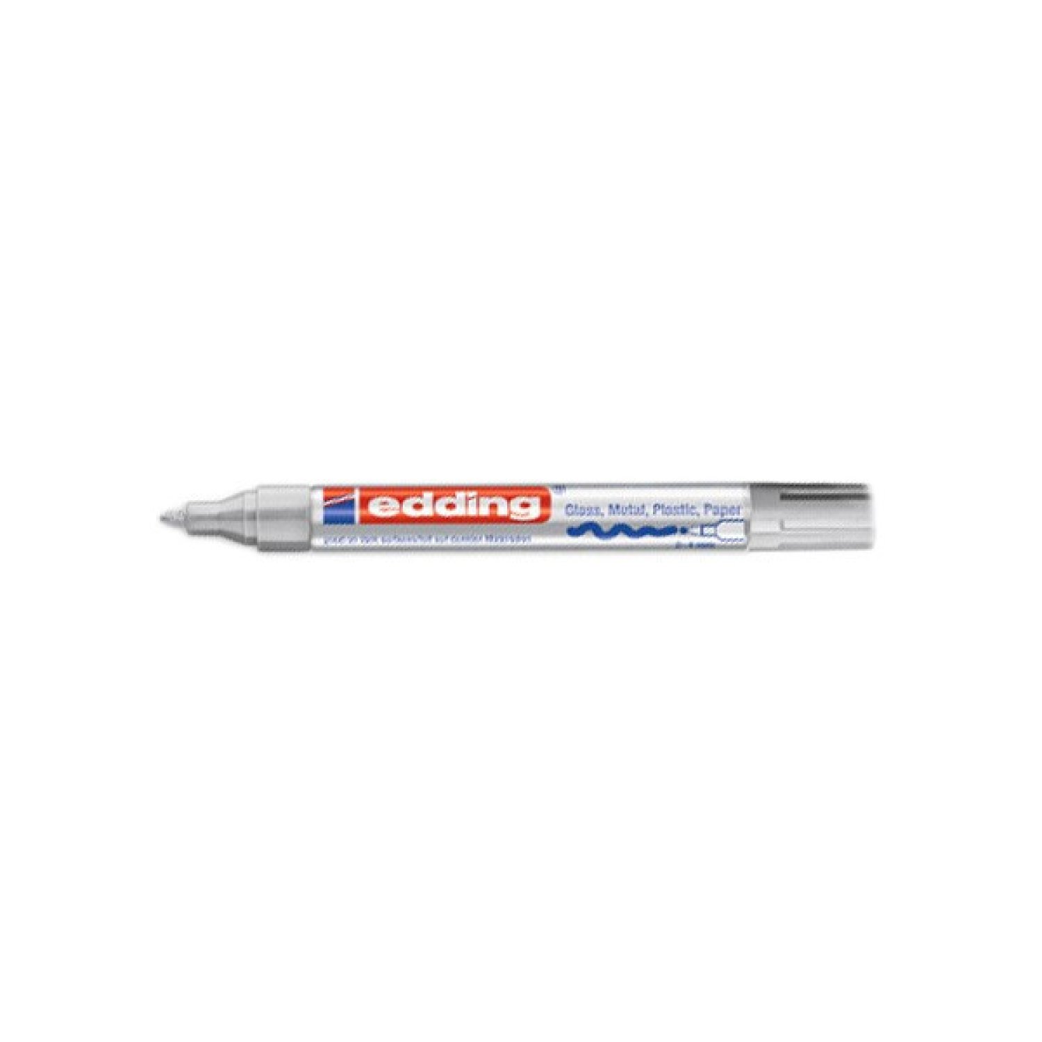 Edding 750 · Marcador Permanente · Punta 2-4mm · Plata