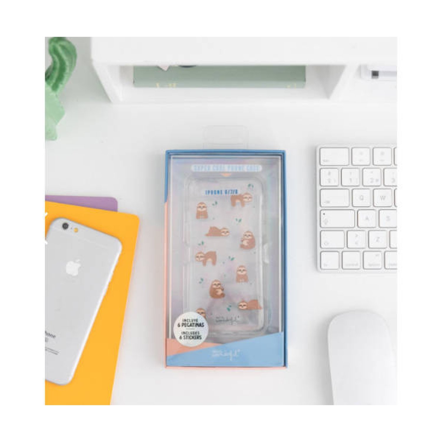 MR. WONDERFUL · Funda iPhone 6/7/8 · Sloth Slow Collection · Diseño Divertido