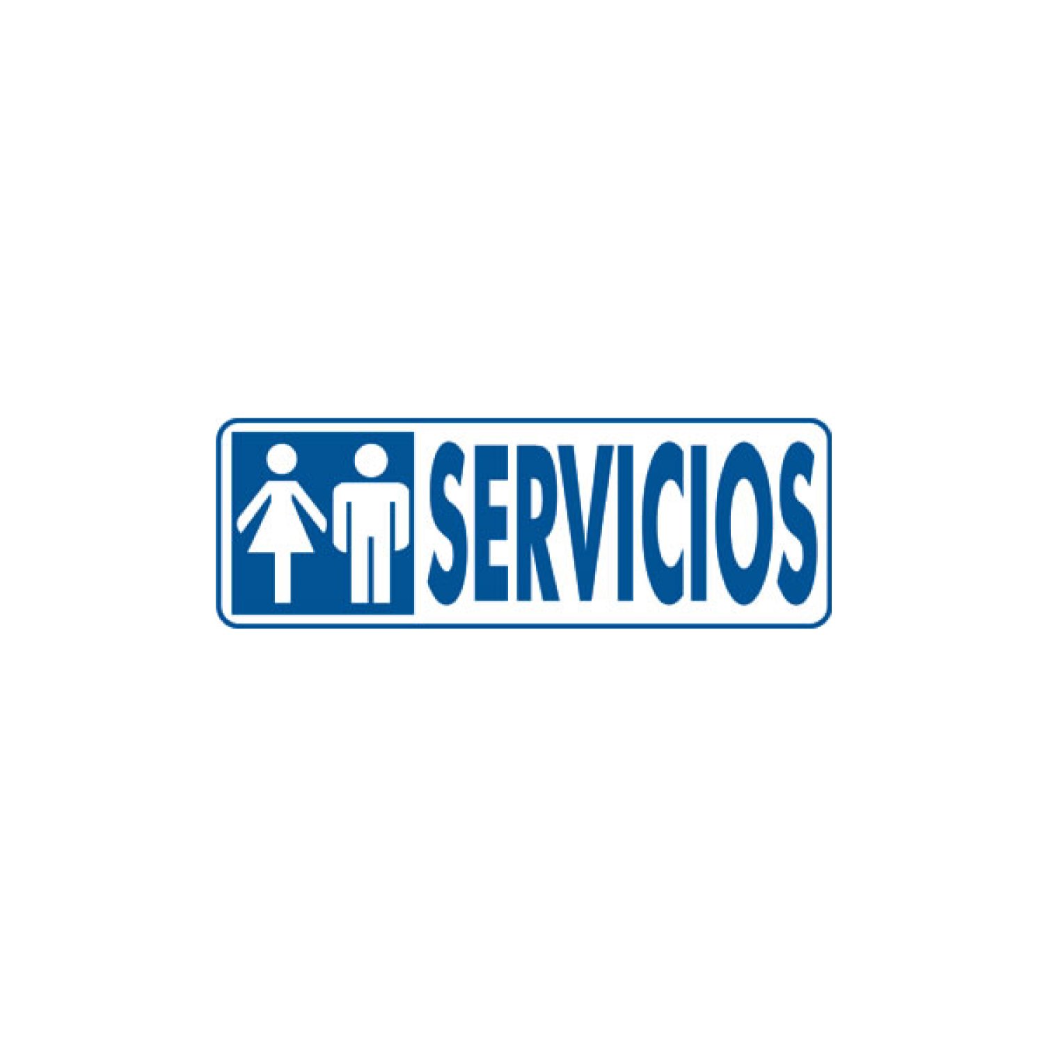Archivo 2000 · Señal PVC "Servicios" · 175x65 cm · Gris