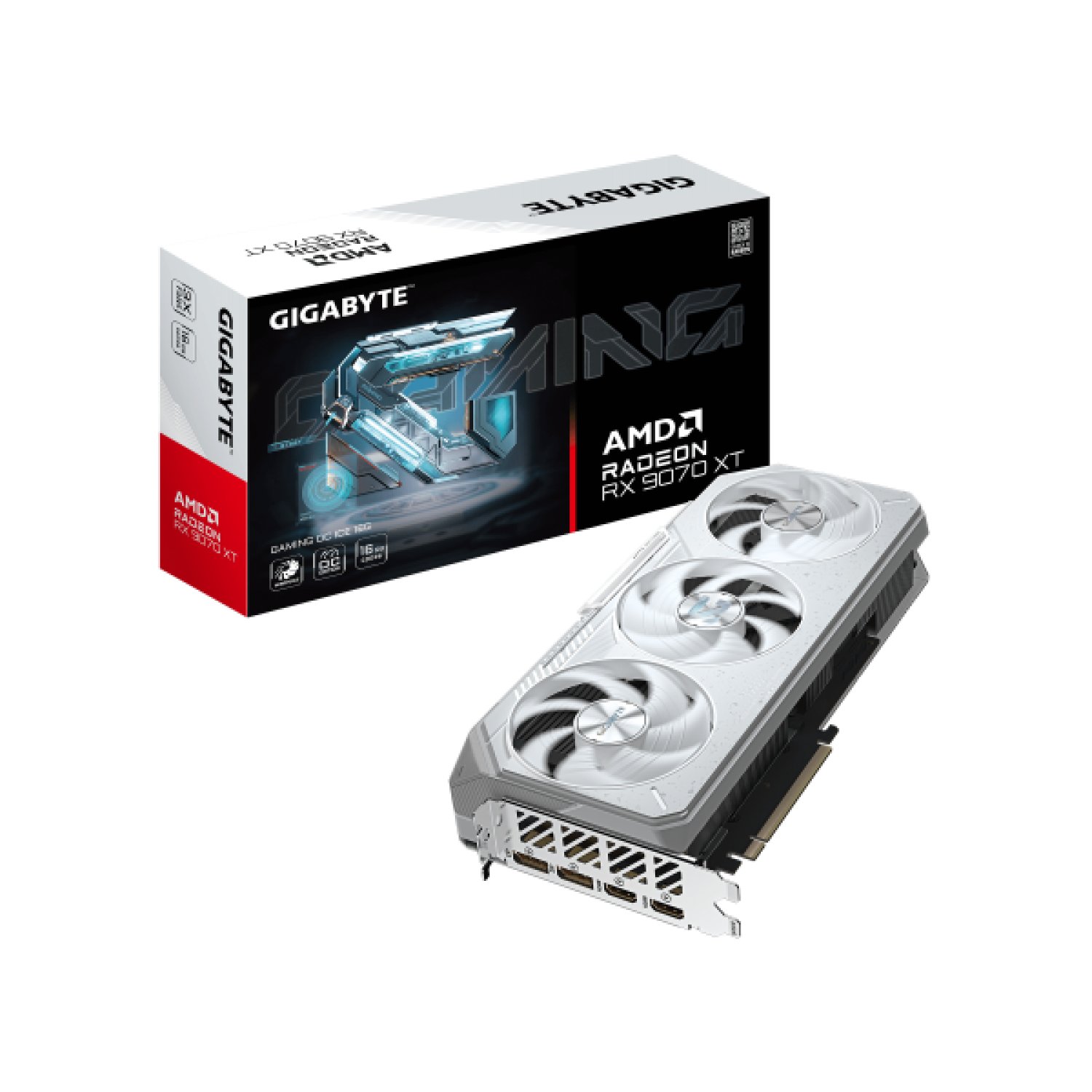 Gigabyte Radeon RX 9070 XT Gaming OC Ice · 16GB GDDR6 · 256-bit · PCI-E 5.0