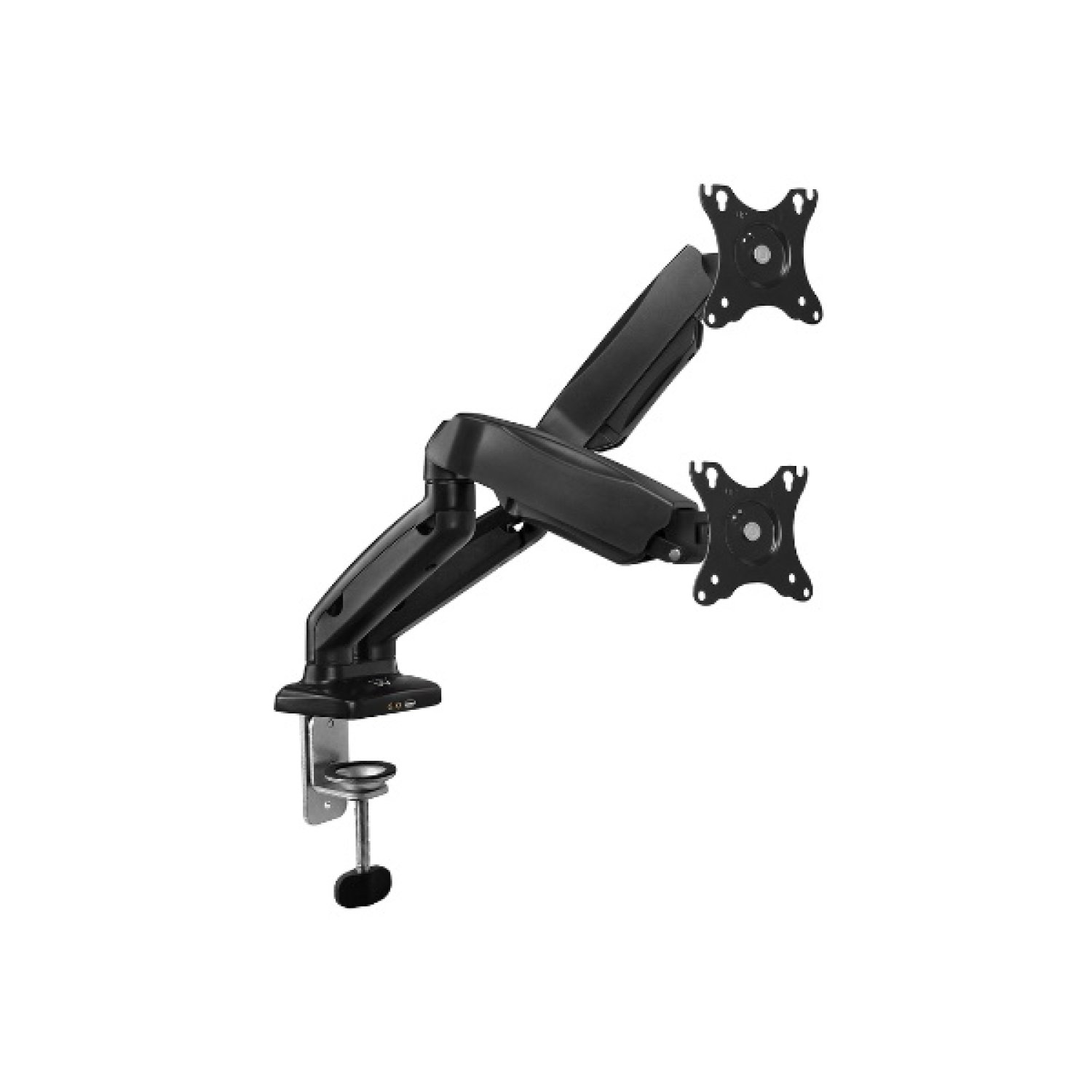Ewent · Soporte Escritorio 2 Monitores · Hasta 34" · Resorte Gas · 9kg máximo · VESA