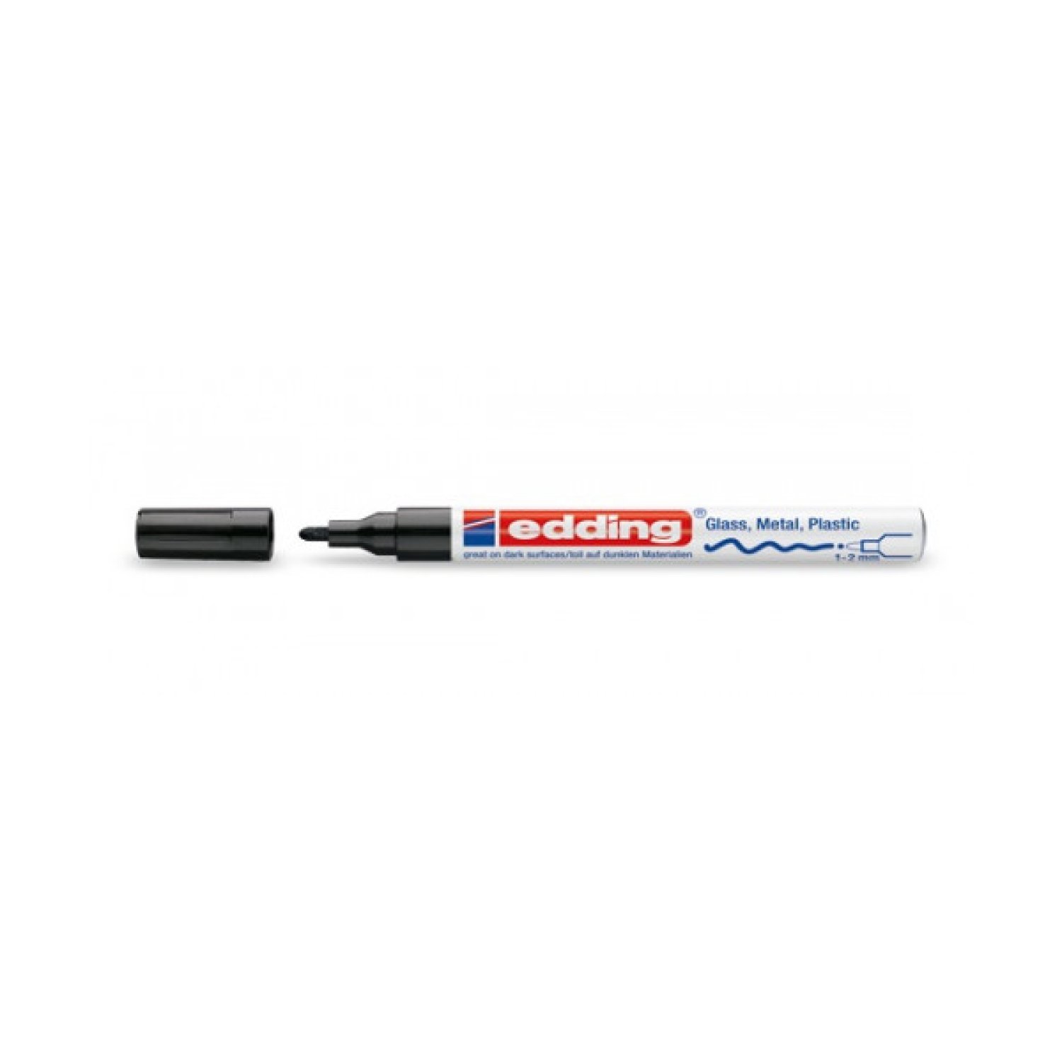Edding 751 · Marcador Permanente · Punta 1-2mm · Negro