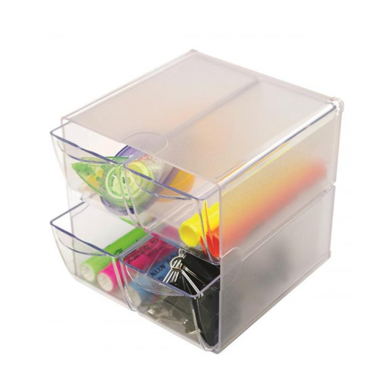 Deflecto · Organizador Modular · 4 Cajones · 16,5x7x7 cm · Transparente