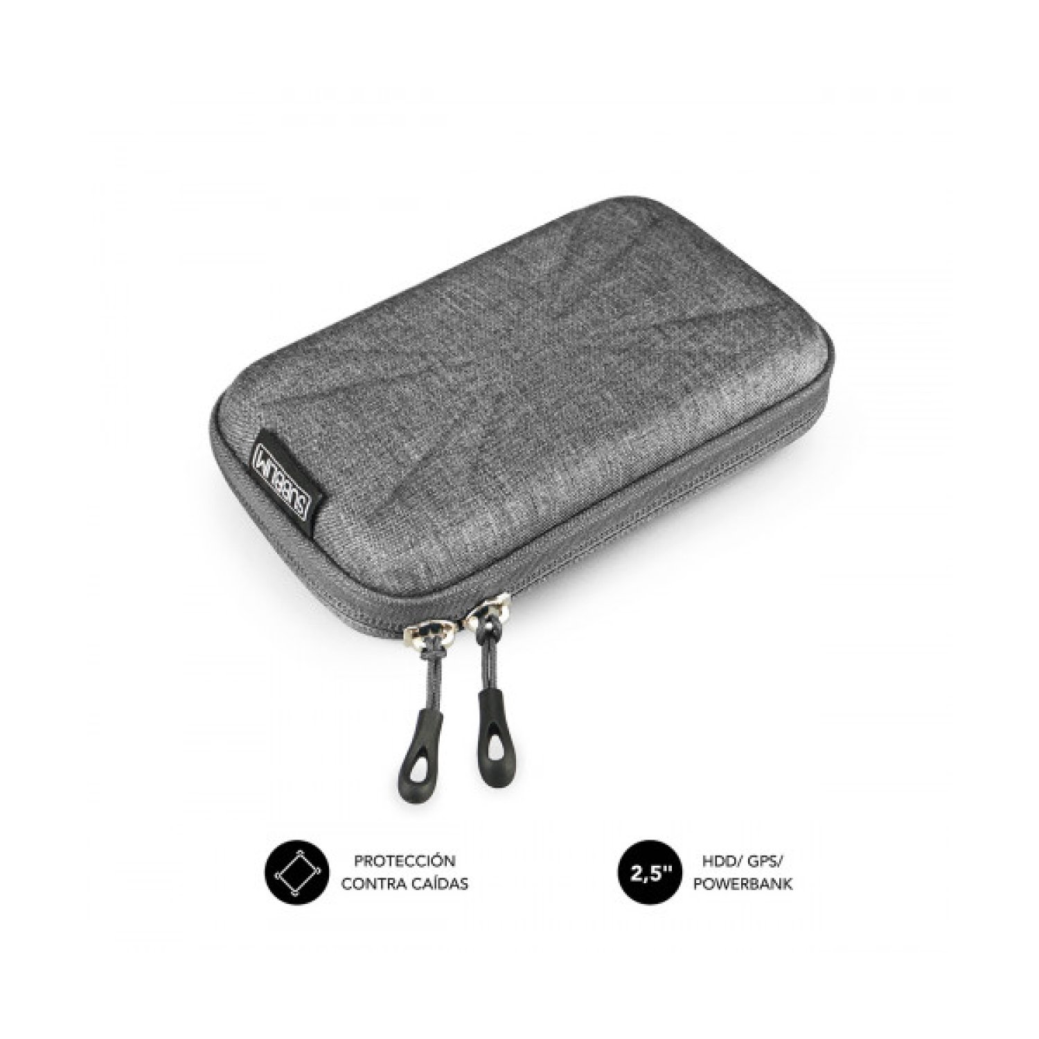 SUBBLIM Funda HDD 2,5" Business Case · Protección Premium · Gris