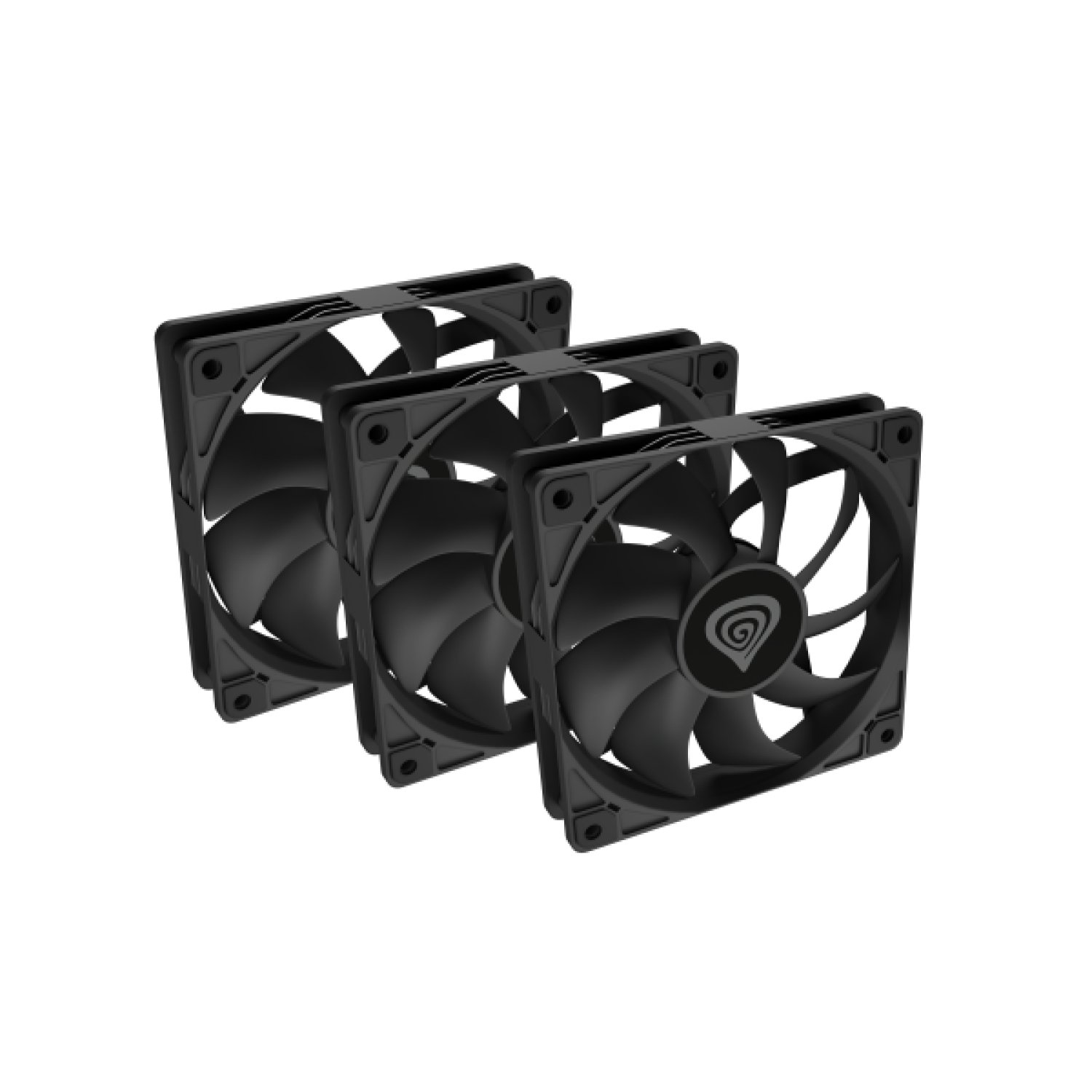 Genesis Oxal 120 · Carcasa Ordenador · 3 Ventiladores 12cm · Negro