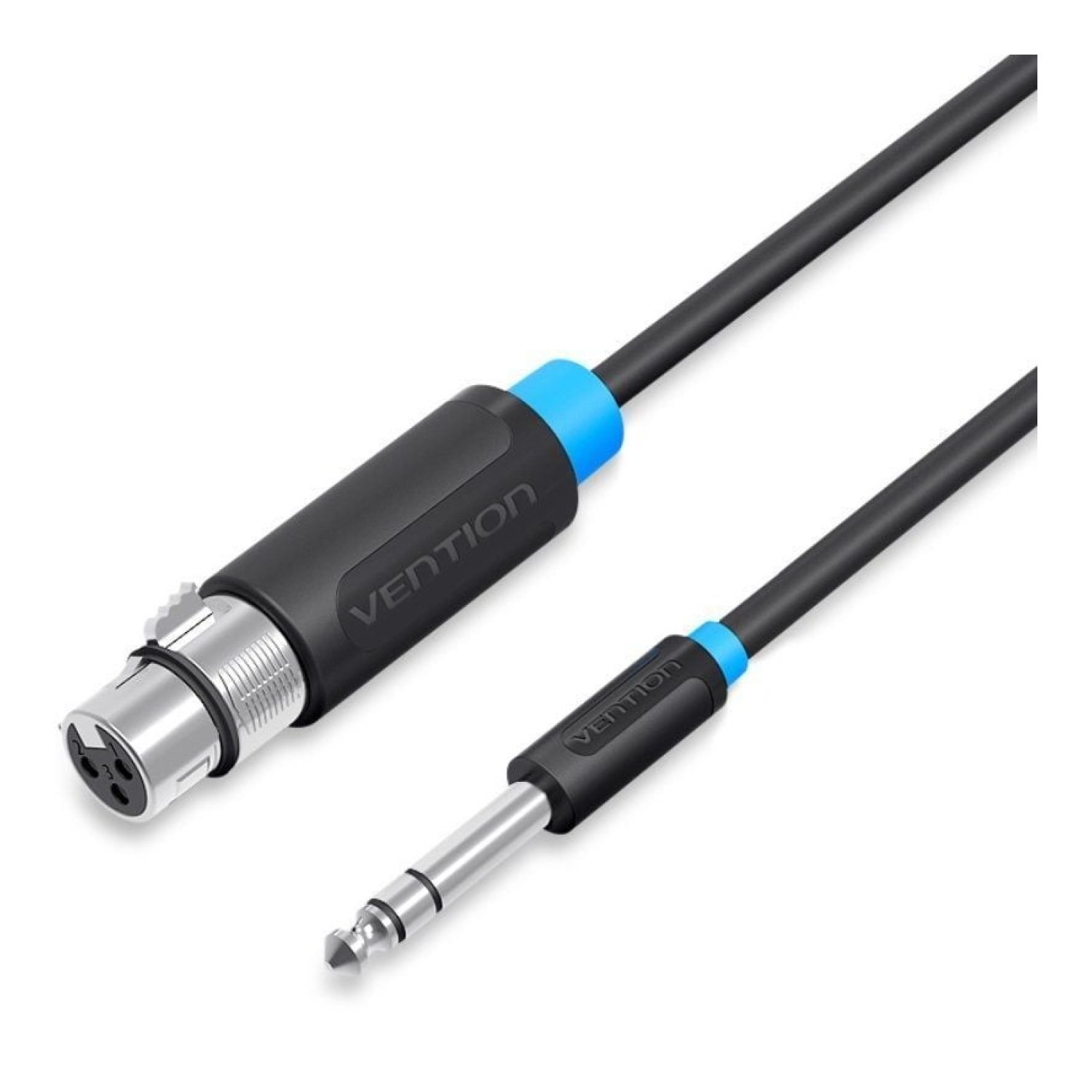 Vention · Cable Estéreo Jack 6.5 a XLR · 3m · Negro