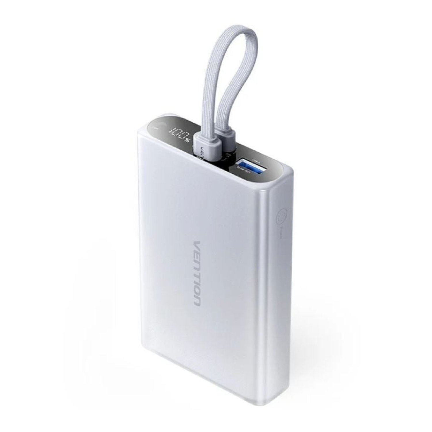 Vention Powerbank 10000mAh · 22,5W · USB-C y Lightning · Gris