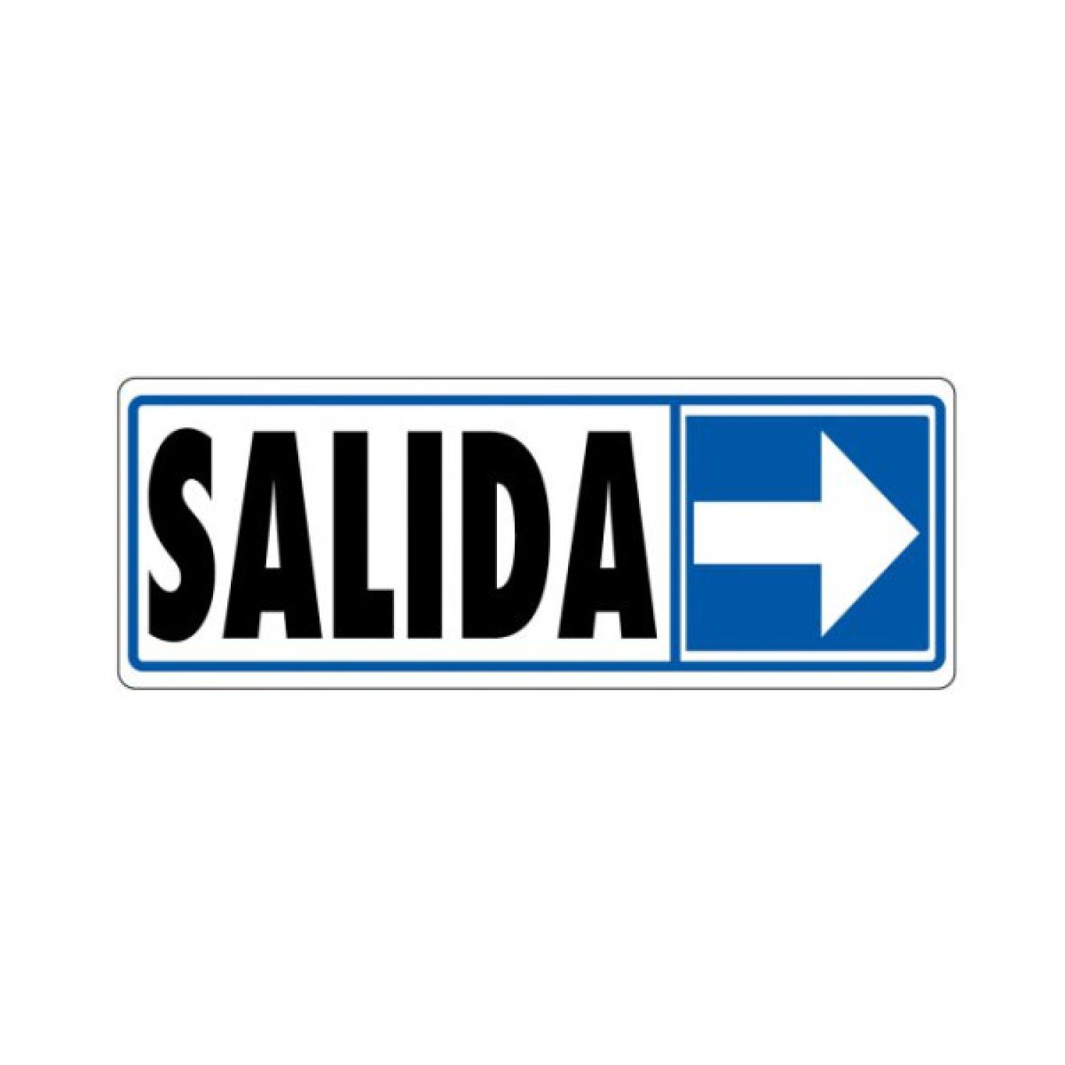 Archivo 2000 · Señal de Salida Derecha · 175x65mm · PVC Gris