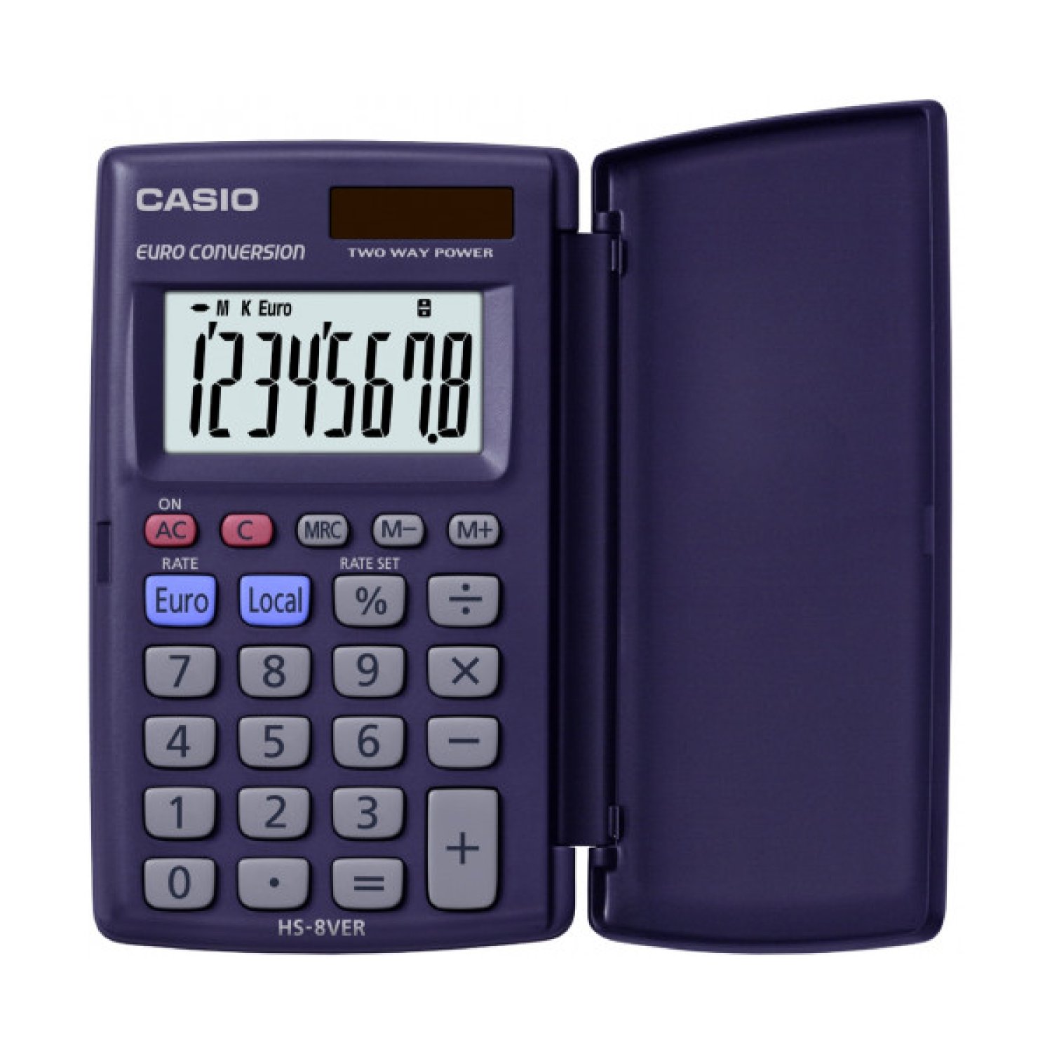Casio HS-8VERA · Calculadora de Bolsillo · 8 Dígitos · Compacta y Portátil