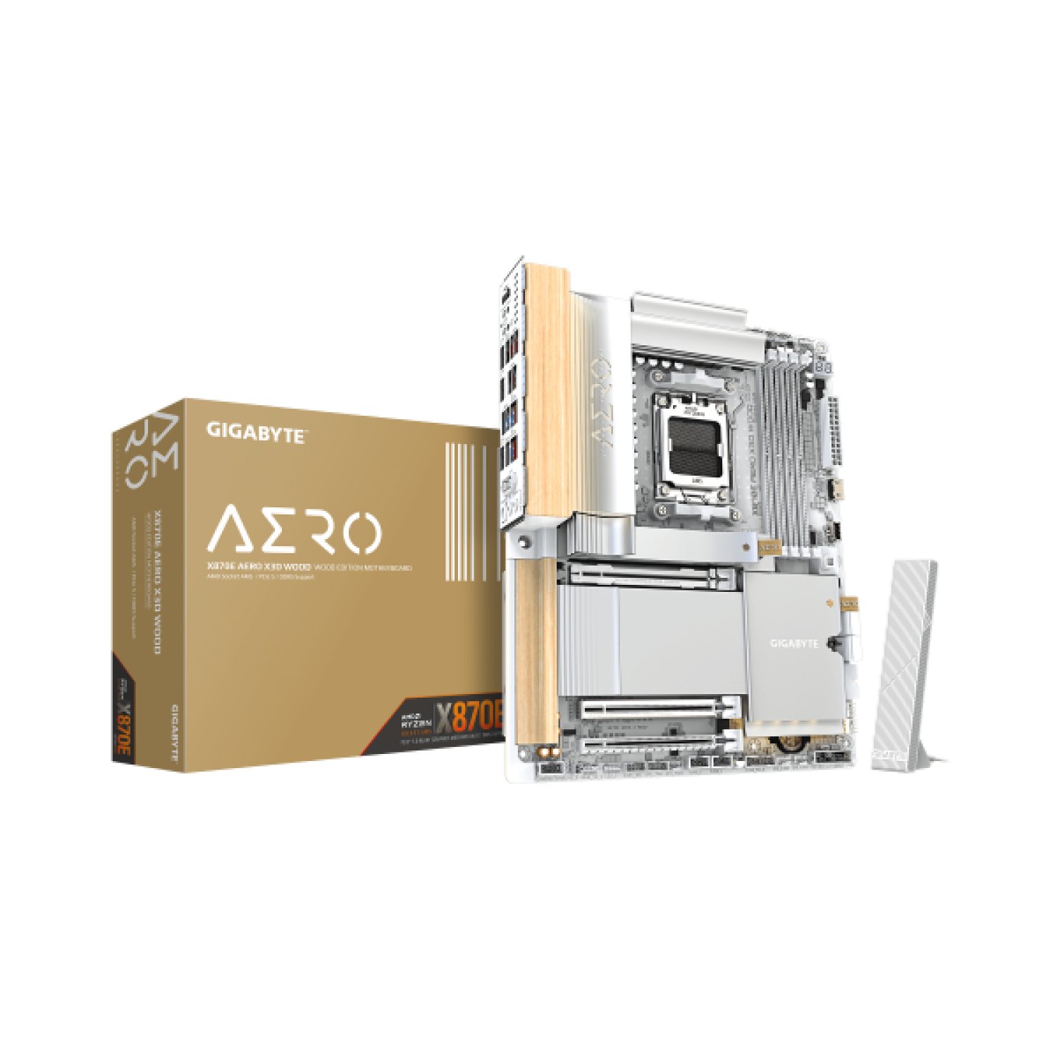 Gigabyte X870E Aero X3D · AMD Ryzen 9000 · DDR5 hasta 9000Hz · PCIe 5.0 · Wi-Fi 7
