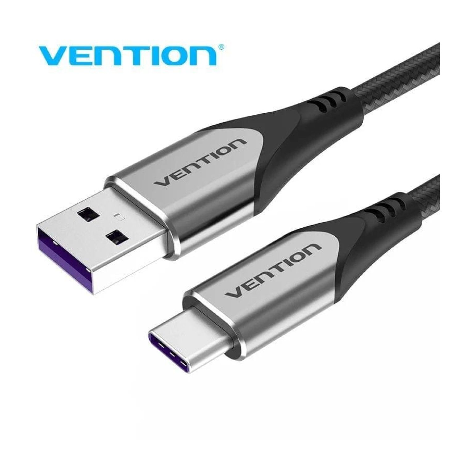 Vention Cable USB 2.0 Tipo-C · 2m · 100W · 480Mbps · Gris